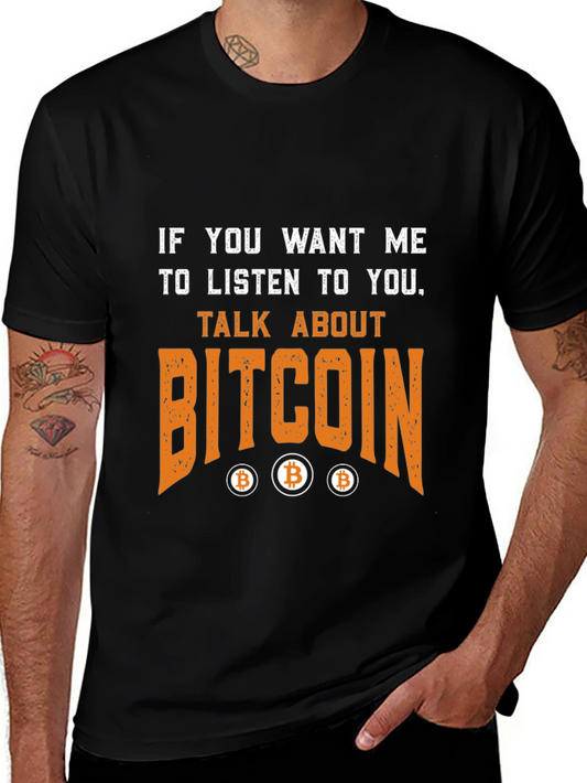 Bitcoin Talk T-Shirt Crypto Fan Tee