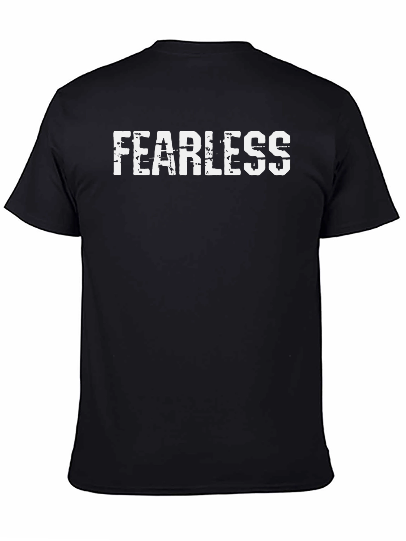 Fearless Graphic T-Shirt - Black Crew Neck
