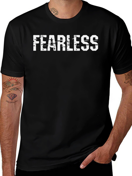 Fearless Graphic T-Shirt - Black Crew Neck