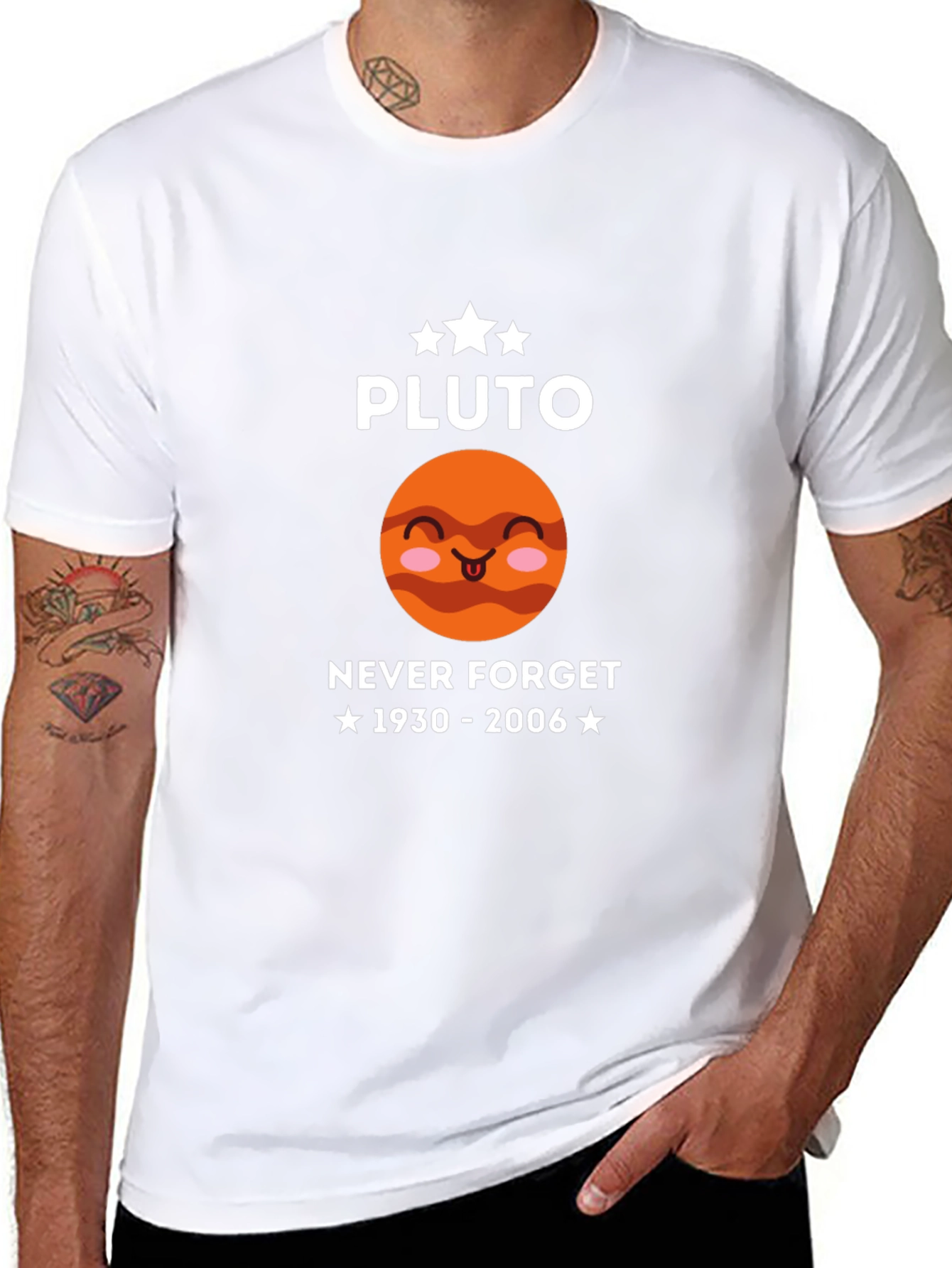 Pluto Never Forget Graphic Tee