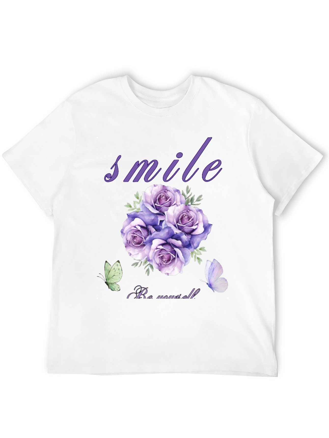 Smile Rose Graphic T-Shirt