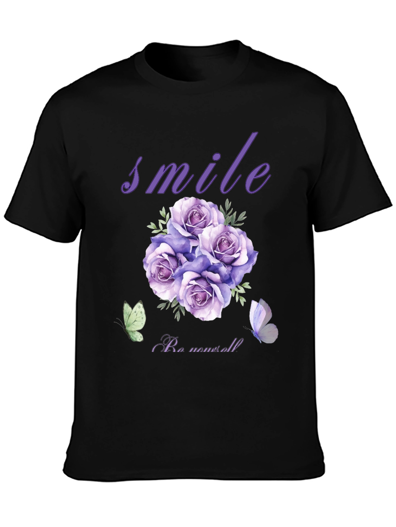 Smile Rose Graphic T-Shirt