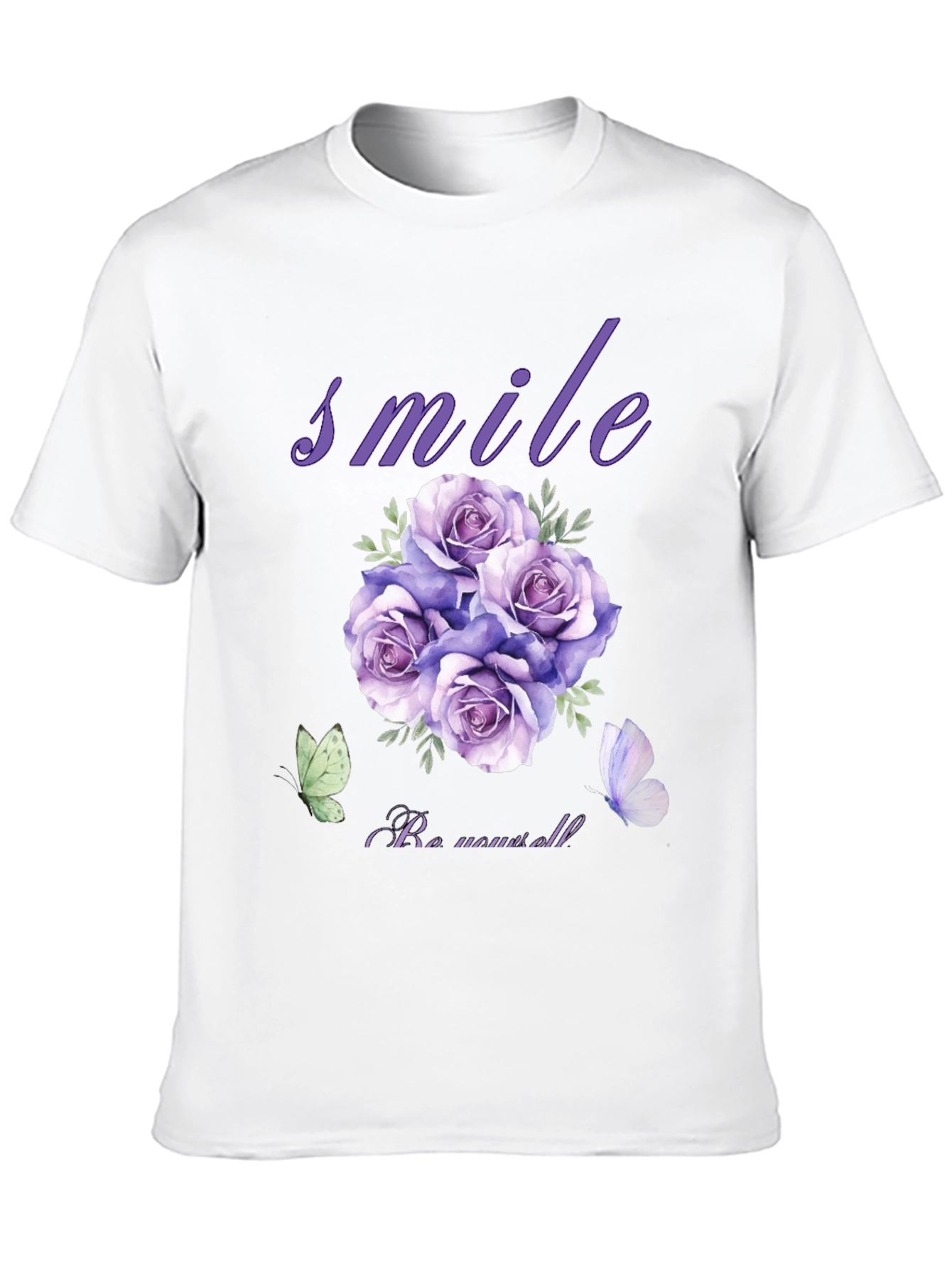 Smile Rose Graphic T-Shirt