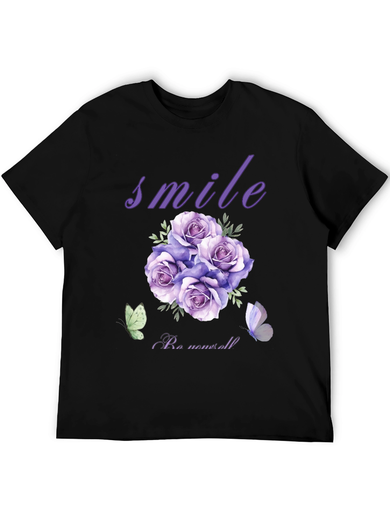 Smile Rose Graphic T-Shirt