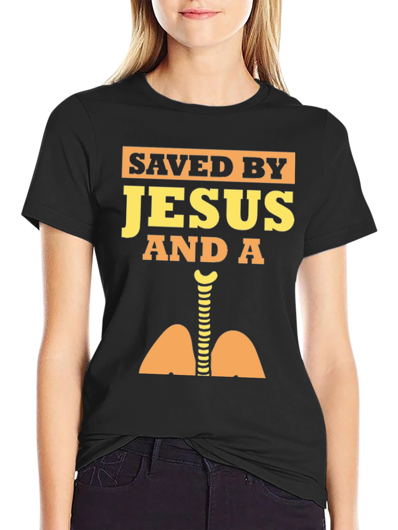 Saved By Jesus and a Lung Doctor T-Shirt