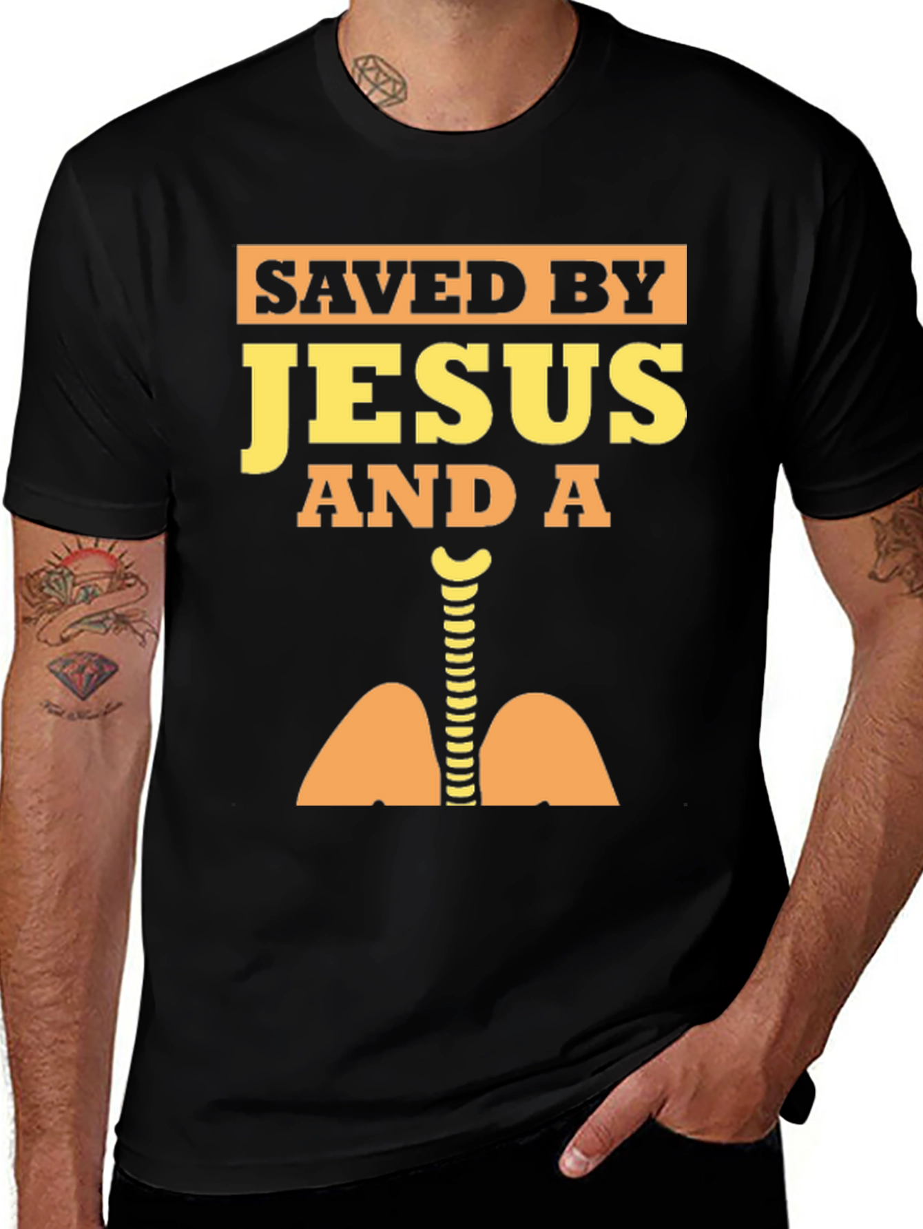 Saved By Jesus and a Lung Doctor T-Shirt
