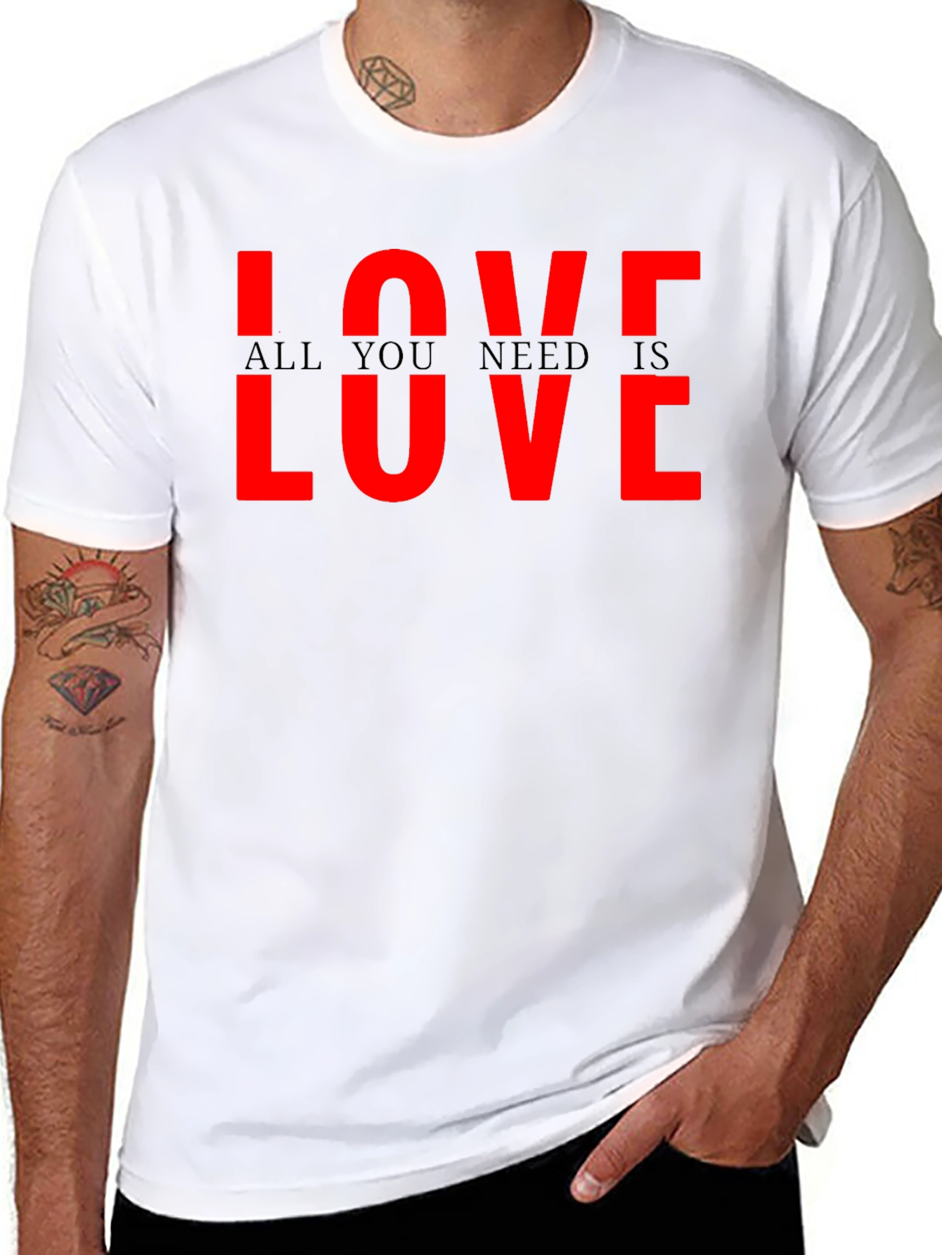 Love All You Need Is Love Graphic T-Shirt