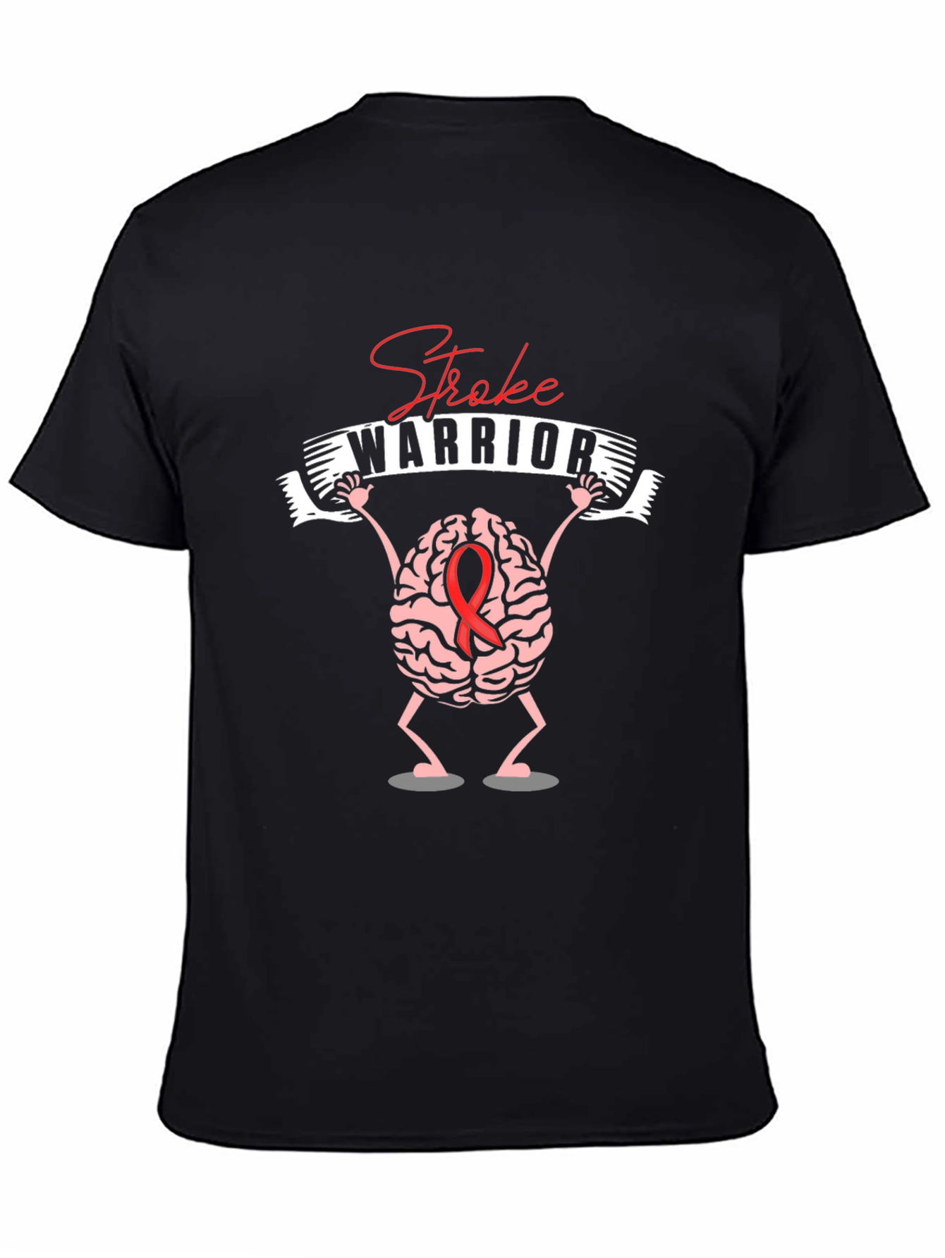 Stroke Warrior Graphic T-Shirt - Brain Design