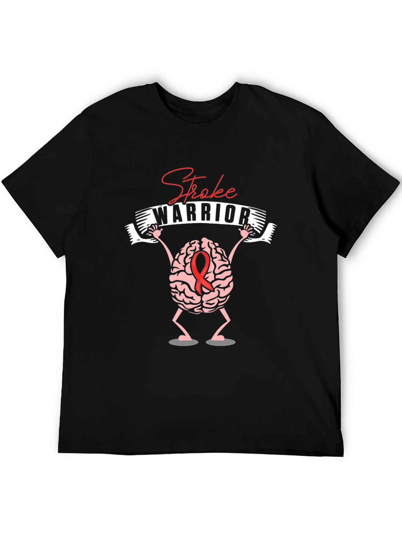 Stroke Warrior Graphic T-Shirt - Brain Design