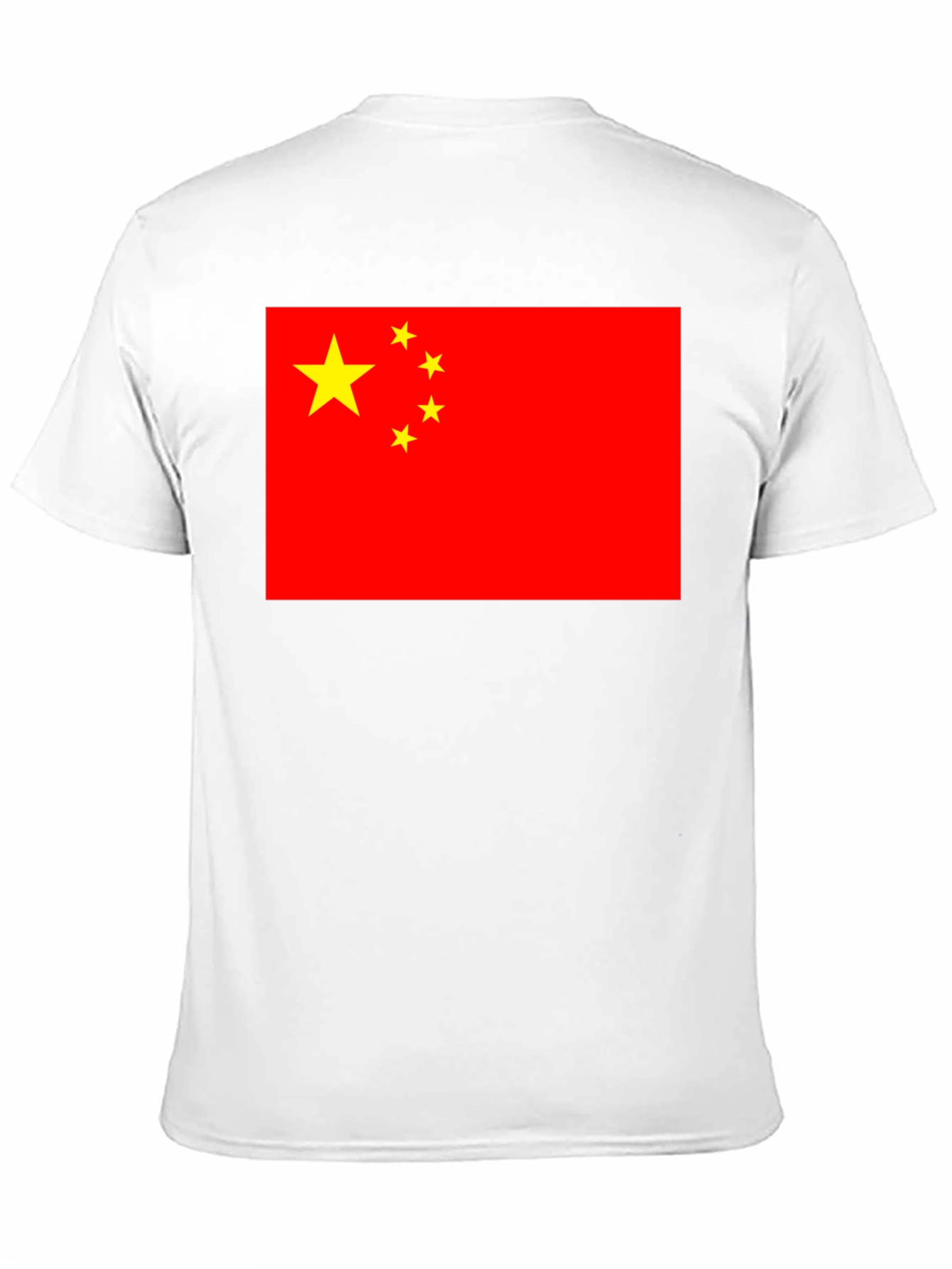 China Flag Graphic Tee - Black Cotton T-Shirt