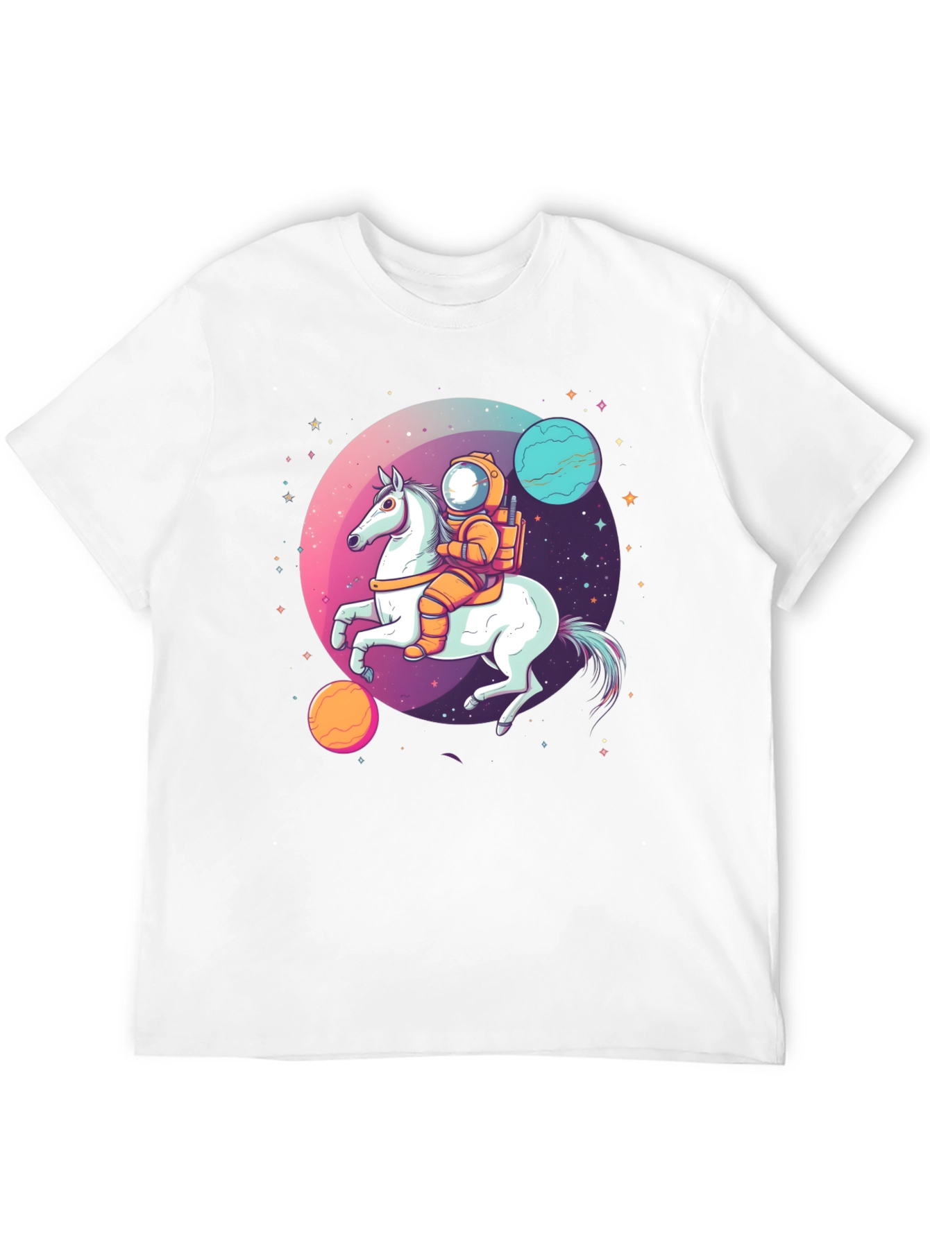 Astronaut Horse T-Shirt - Space Graphic Tee