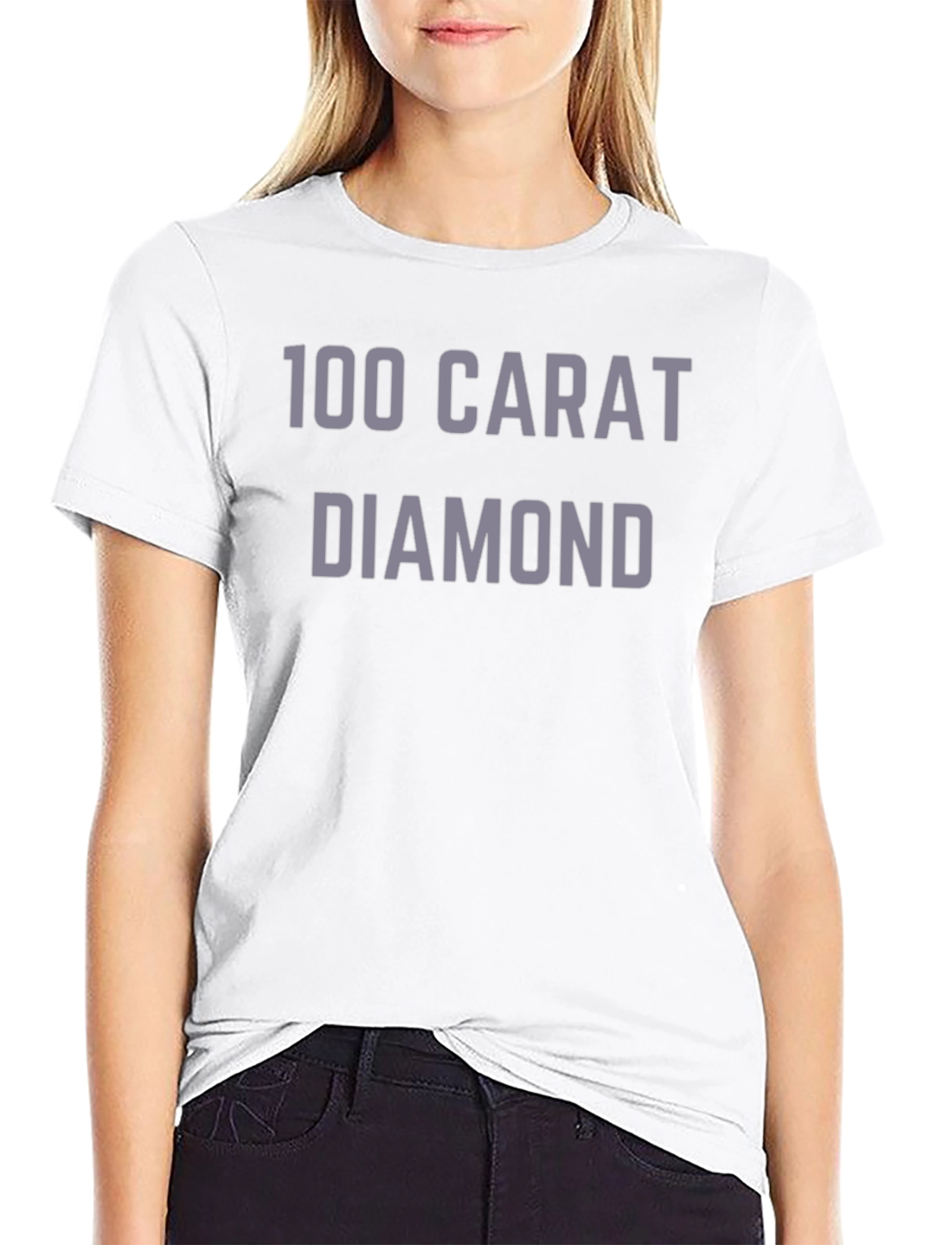 100 Carat Diamond T-Shirt - Stylish Graphic Tee