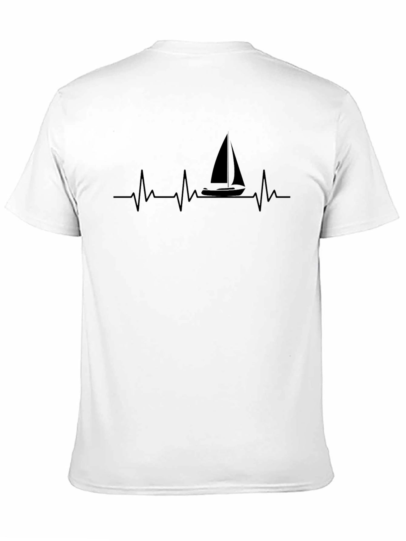 Sailboat Heartbeat Graphic T-Shirt