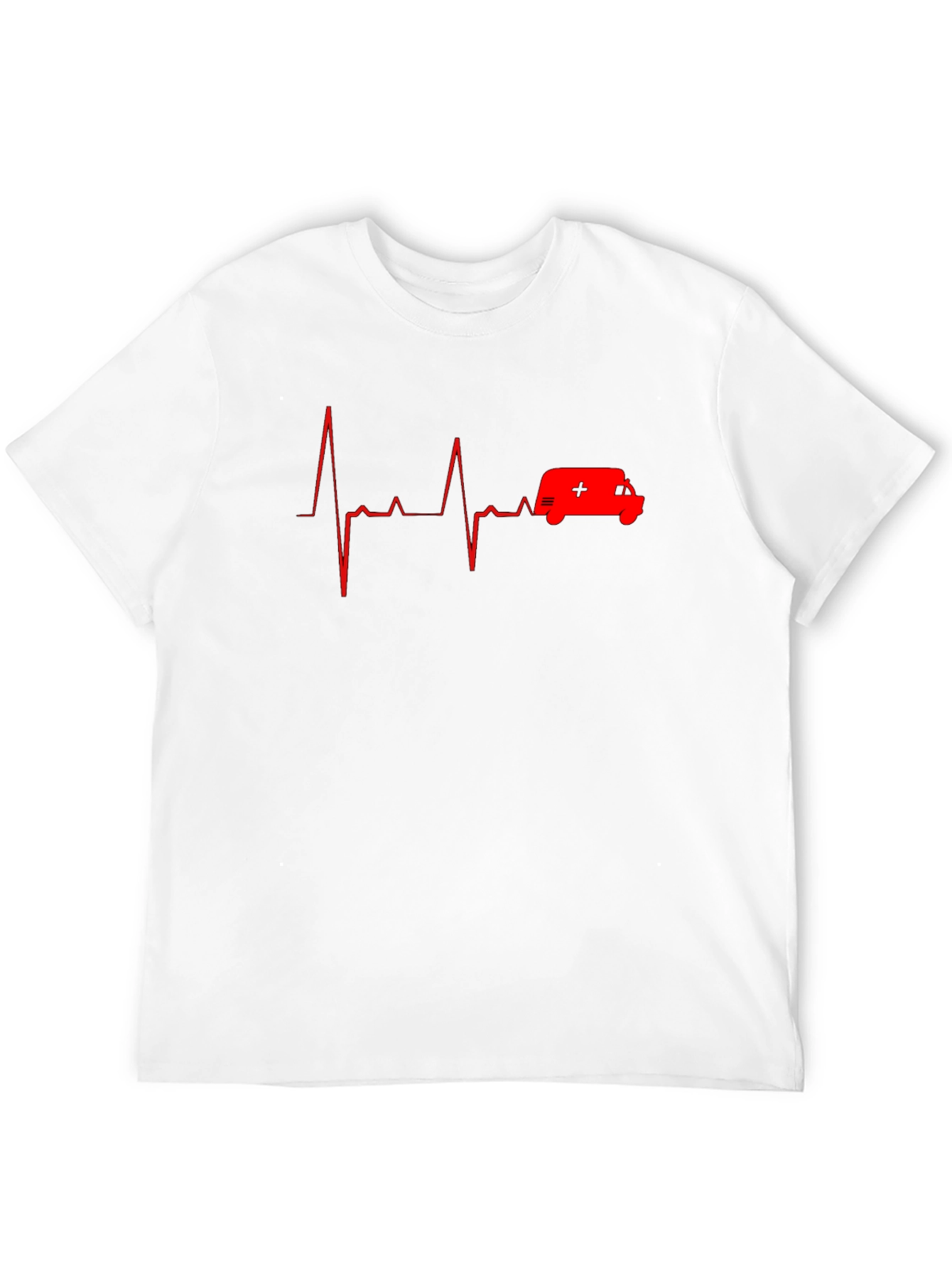 Ambulance Heartbeat Graphic T-Shirt