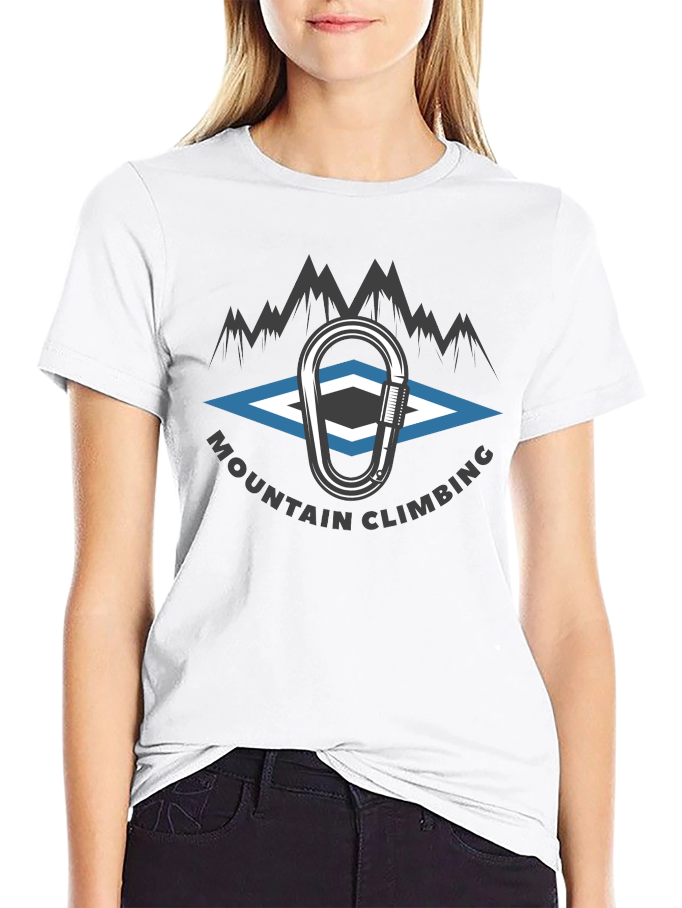 Mountain Climbing T-Shirt - Carabiner Graphic