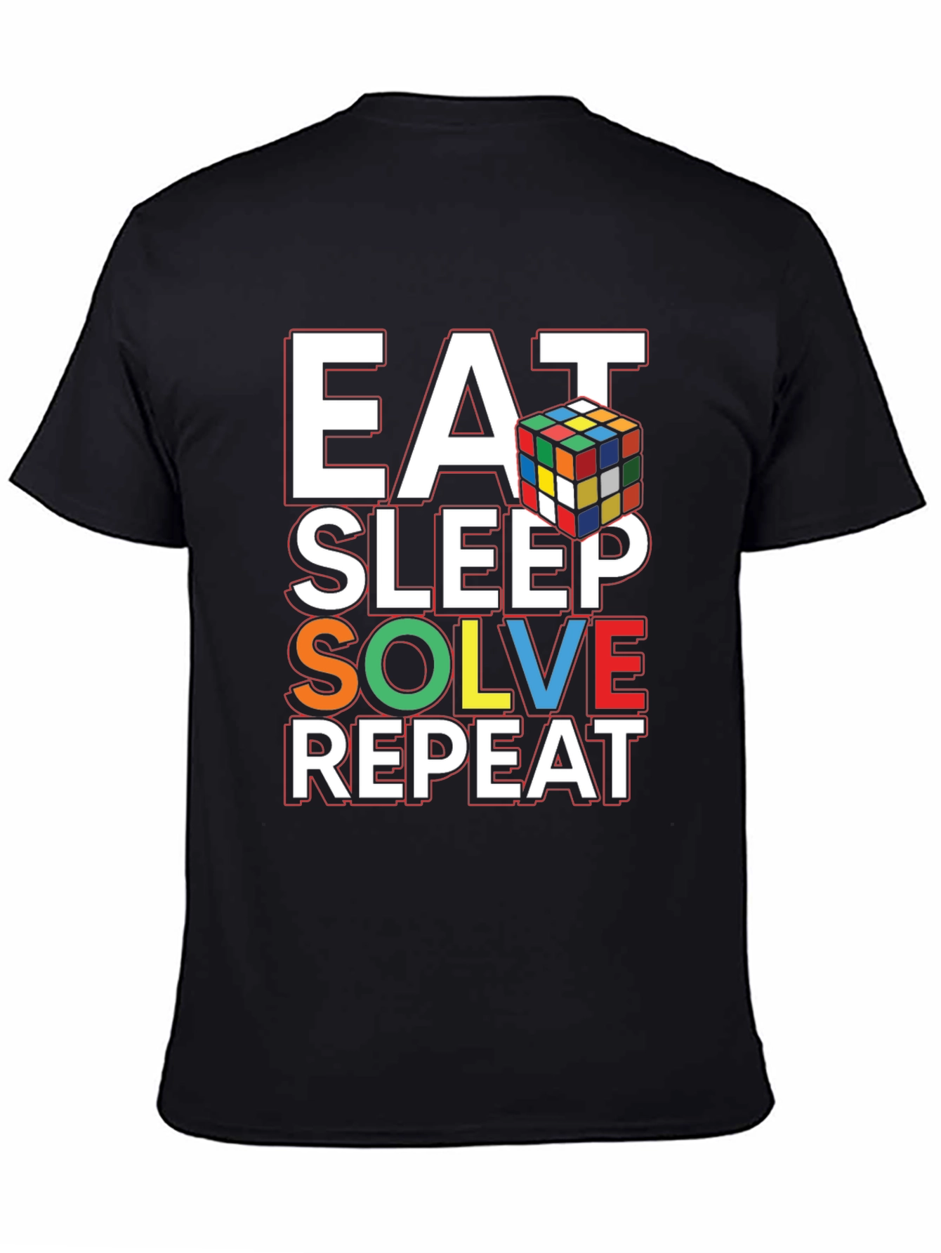 Eat Sleep Solve Repeat Rubiks Cube T-Shirt