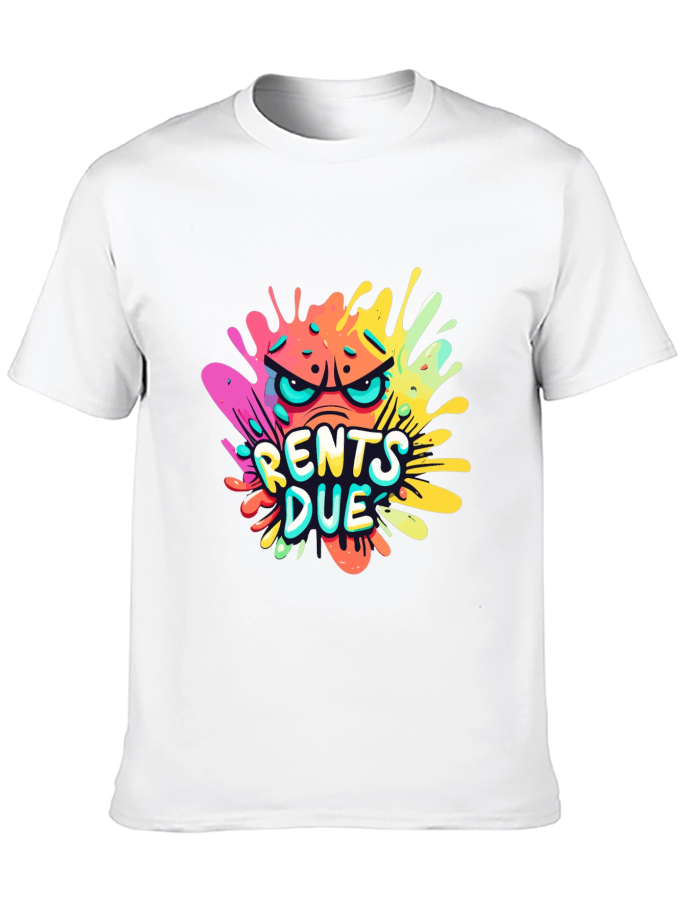 Rents Due Graphic T-Shirt - Black Cotton Tee