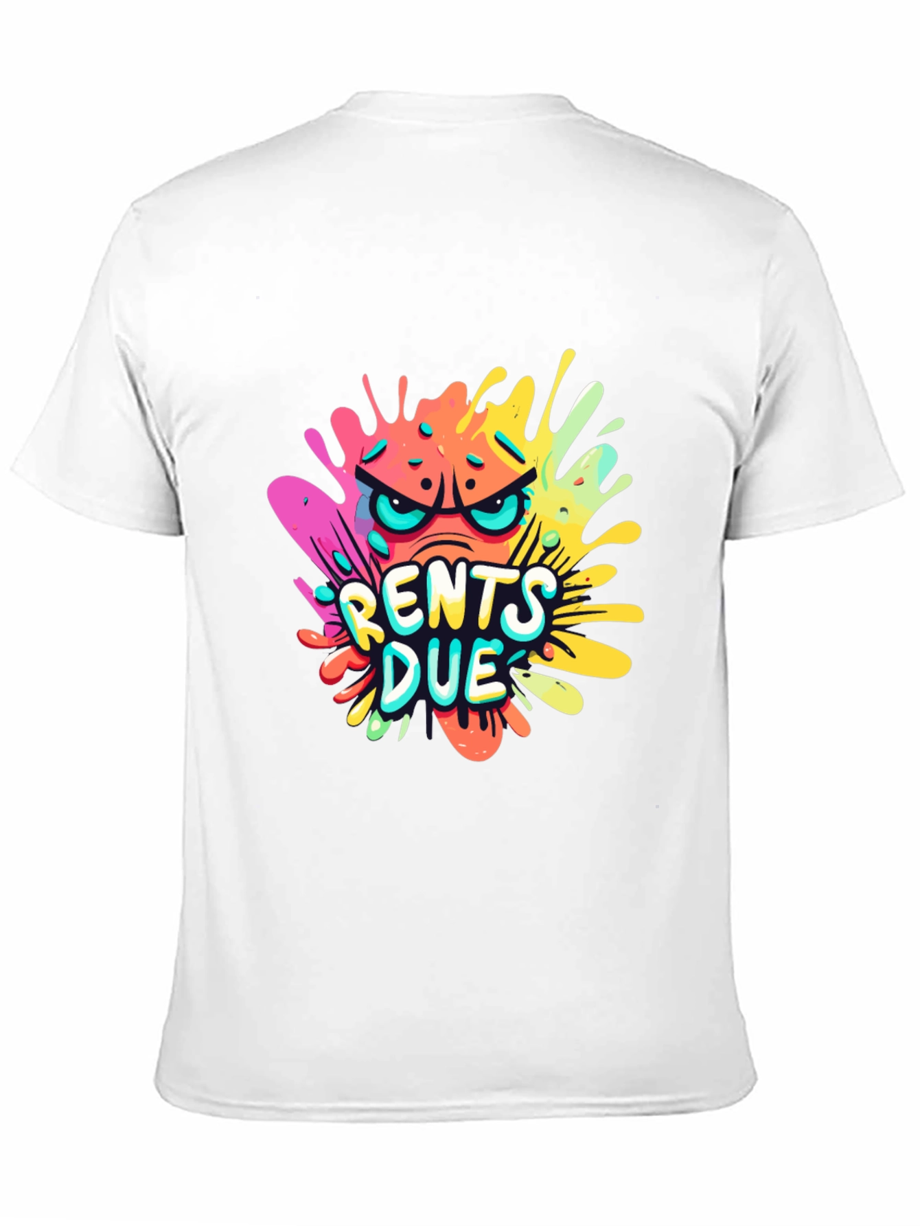 Rents Due Graphic T-Shirt - Black Cotton Tee