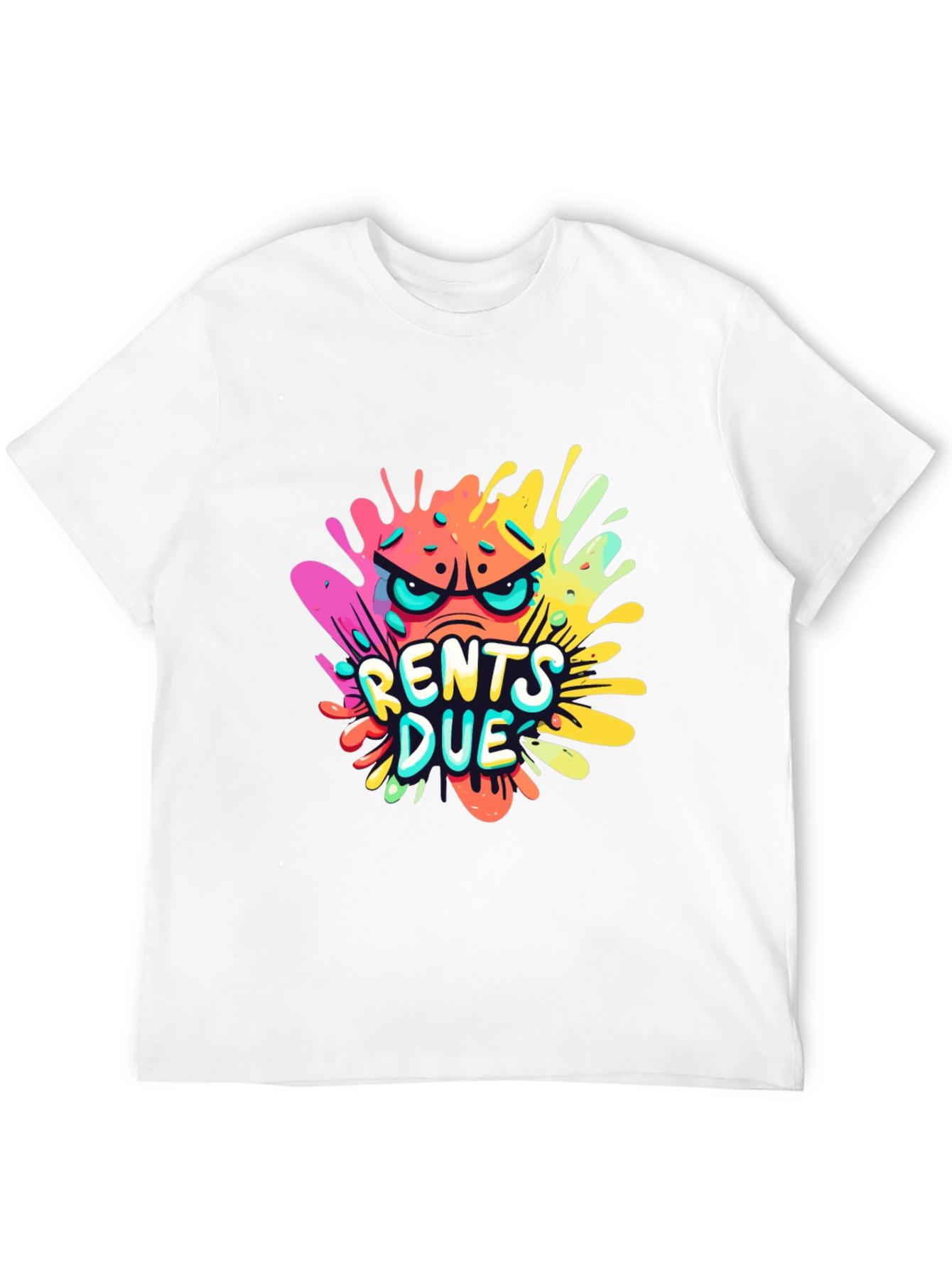 Rents Due Graphic T-Shirt - Black Cotton Tee