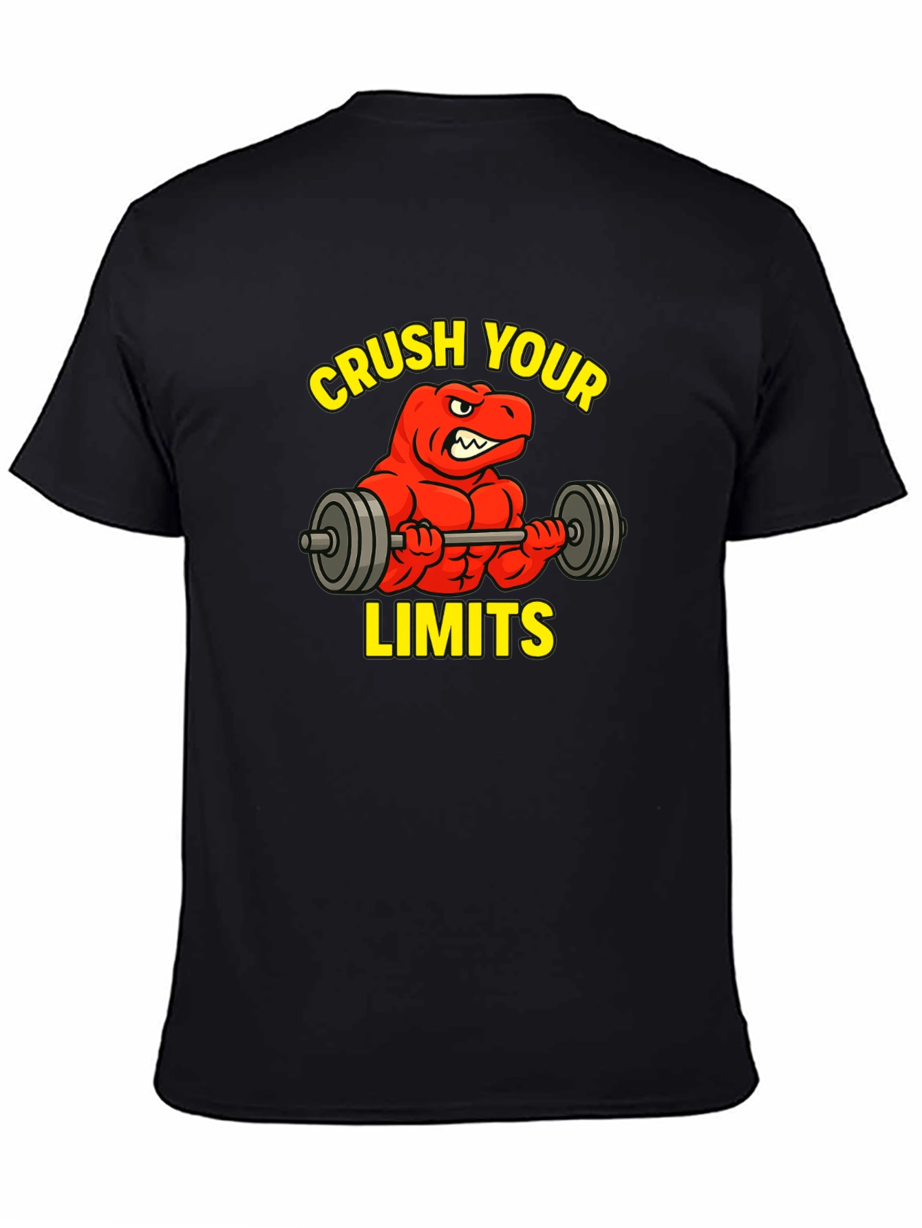Crush Your Limits Dinosaur Gym T-Shirt