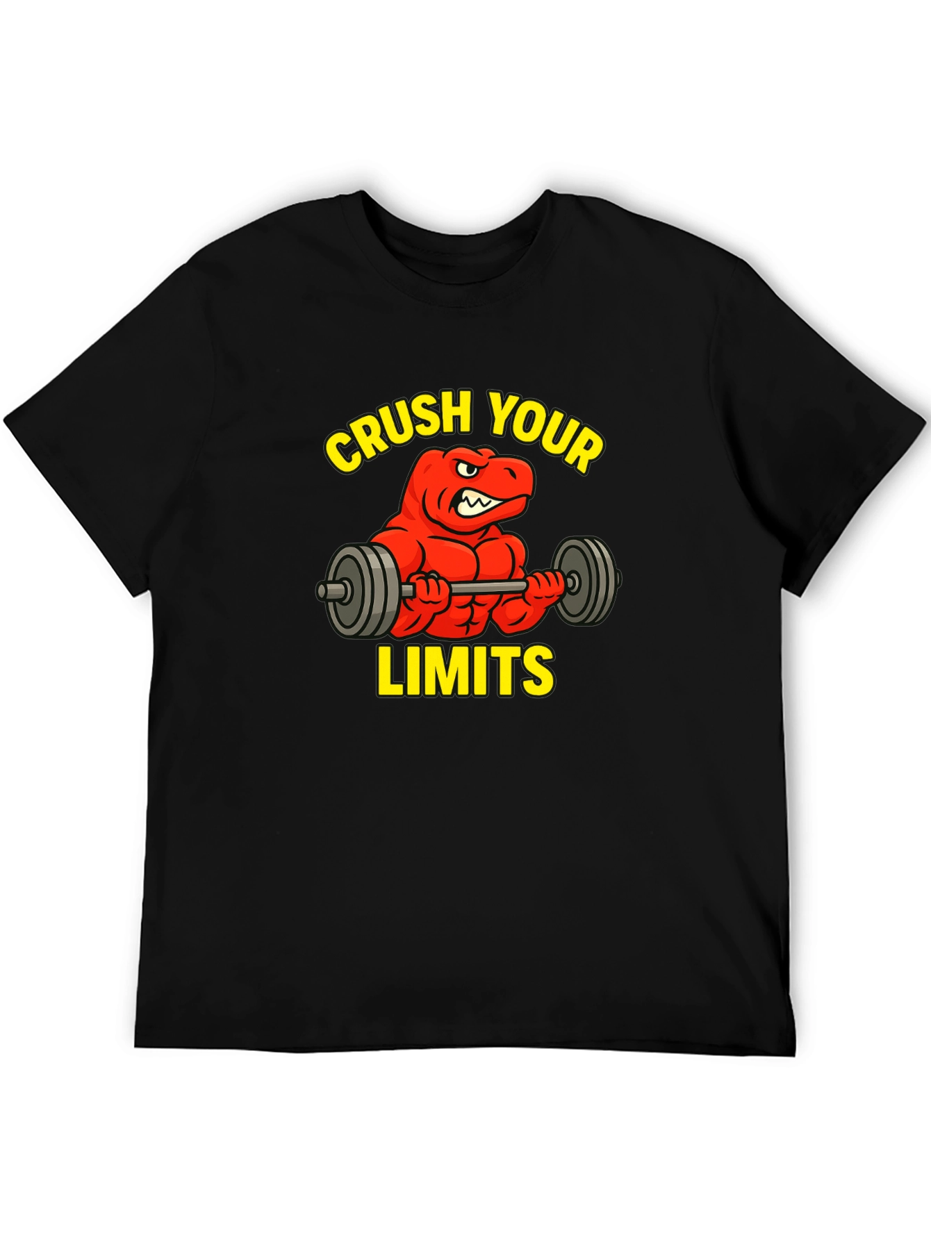 Crush Your Limits Dinosaur Gym T-Shirt