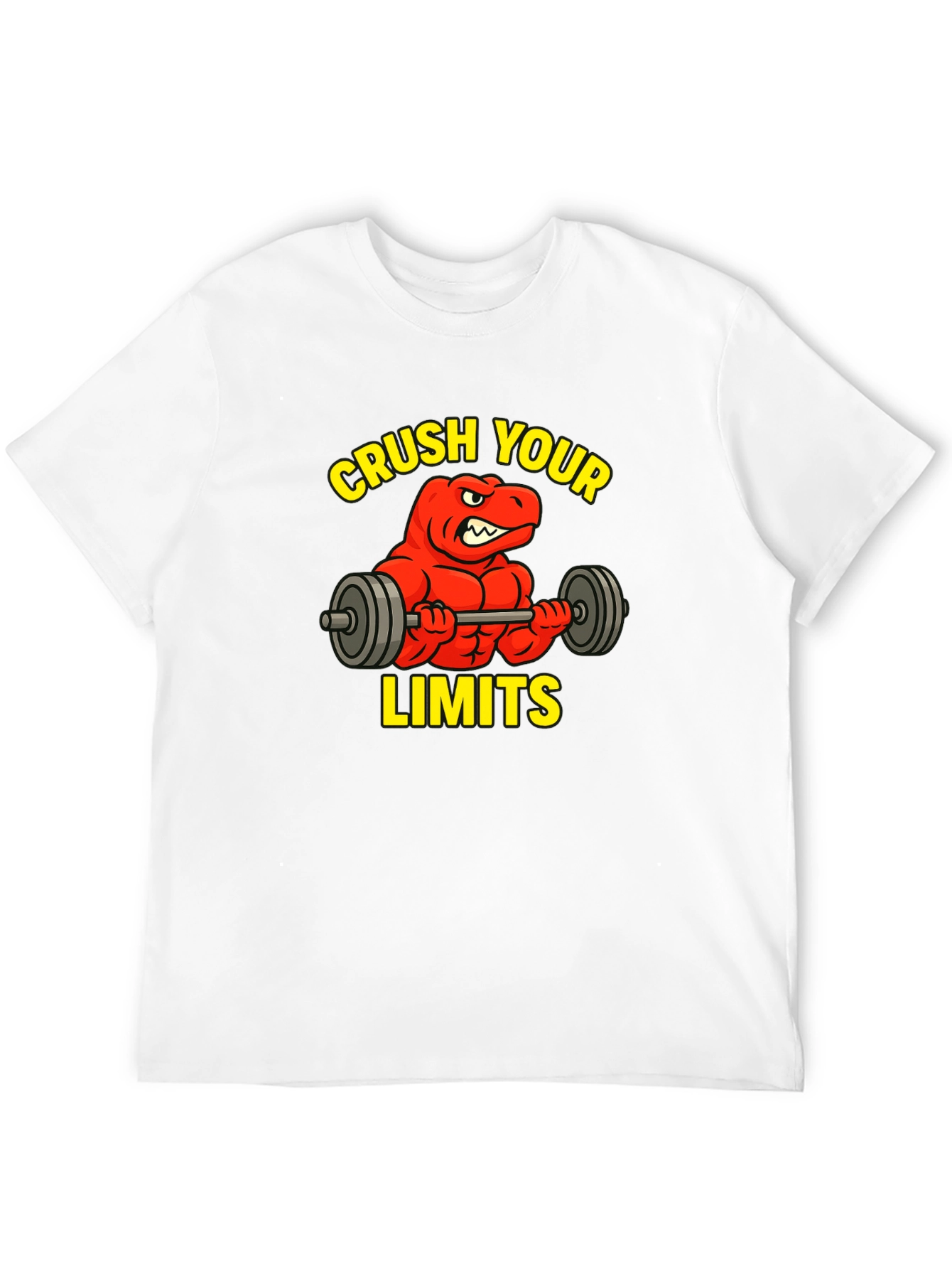 Crush Your Limits Dinosaur Gym T-Shirt