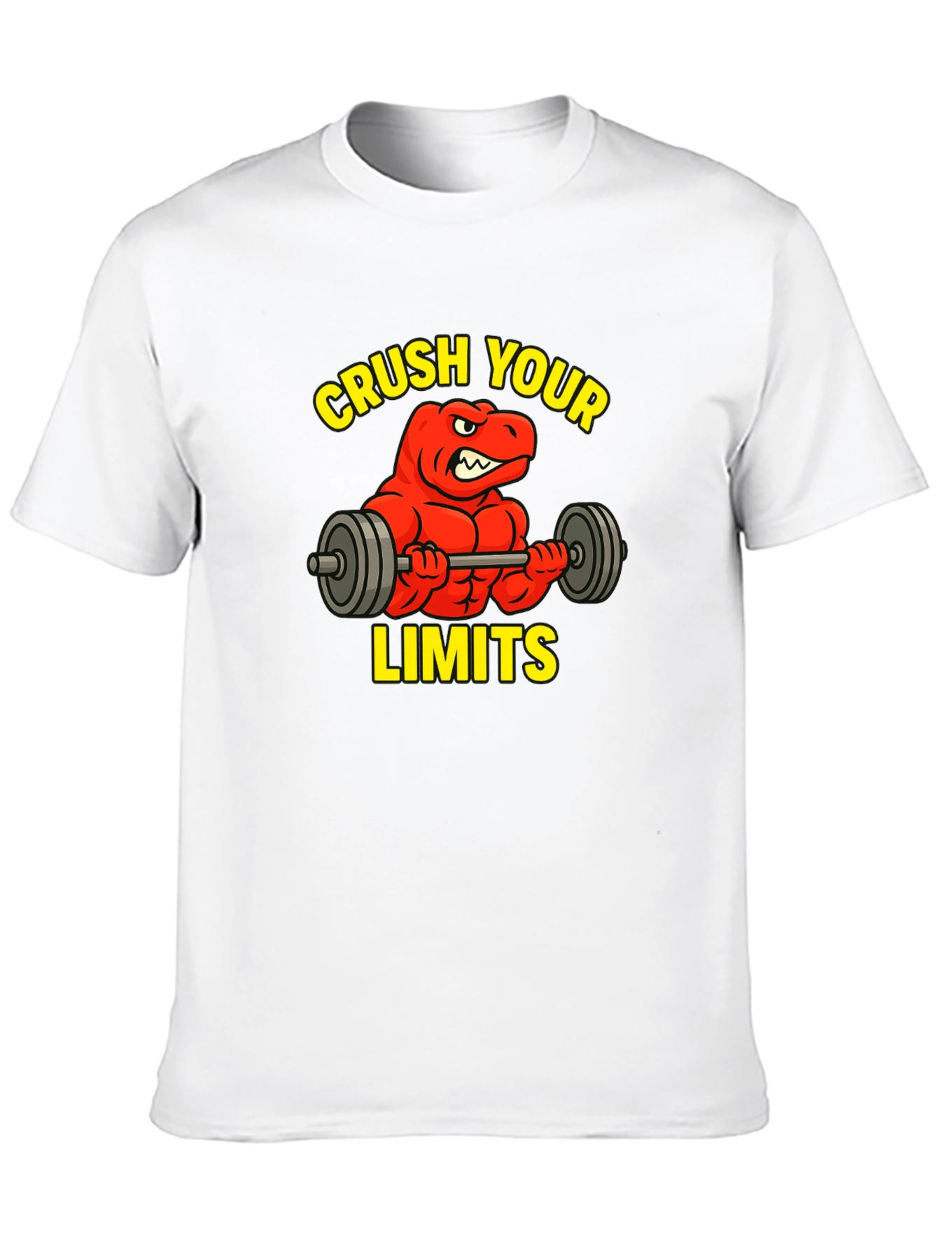 Crush Your Limits Dinosaur Gym T-Shirt