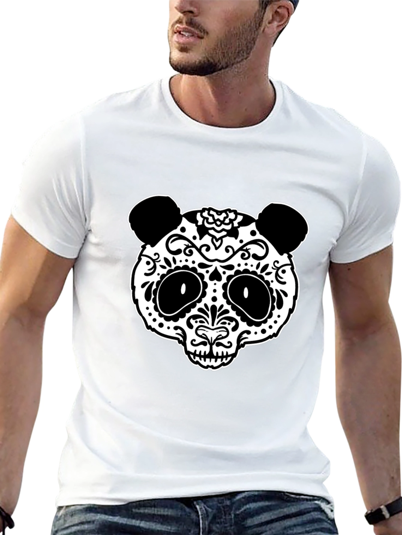 Sugar Panda Graphic Tee - Black