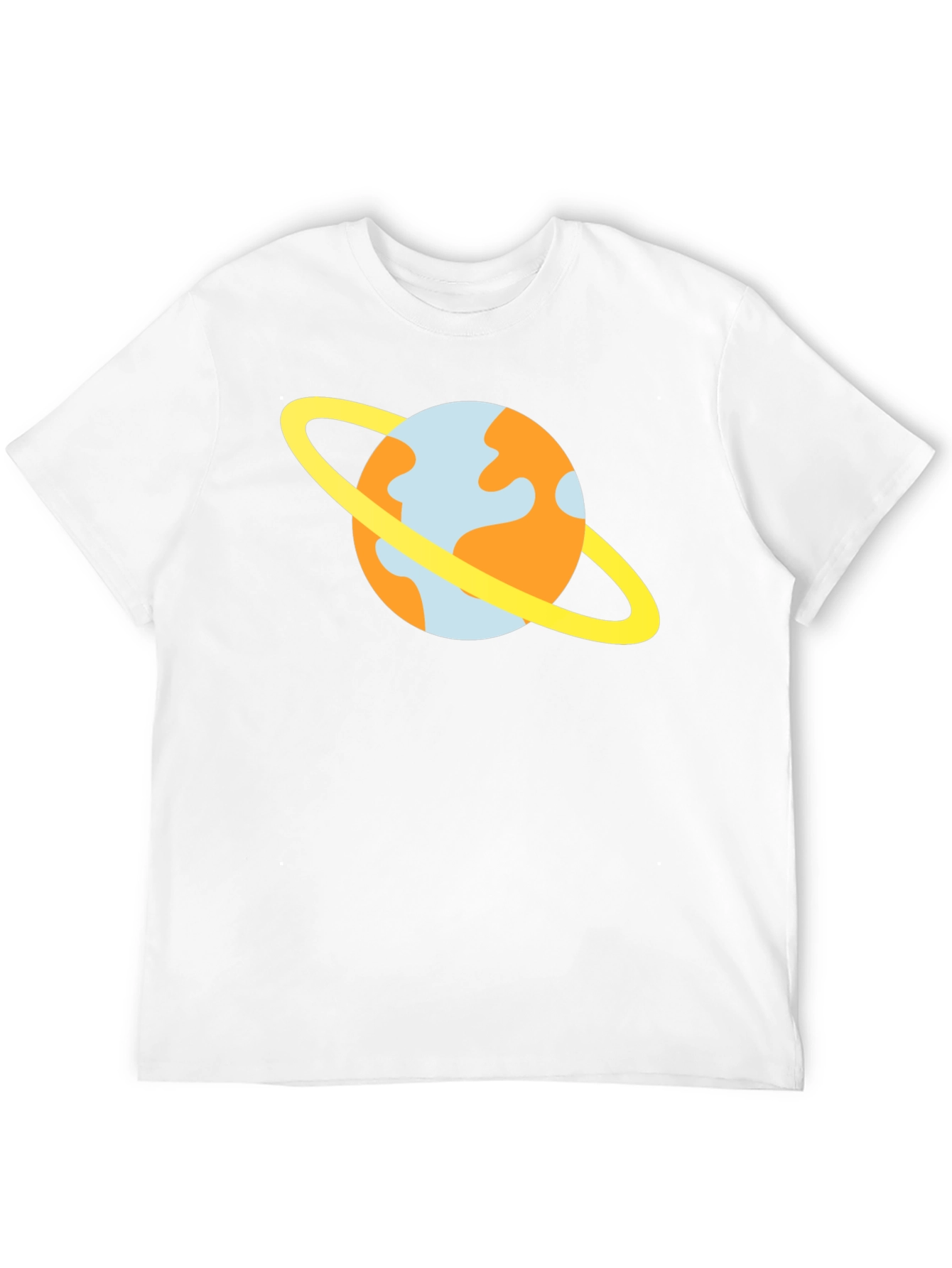 Cartoon Planet T-Shirt - Casual Black Tee