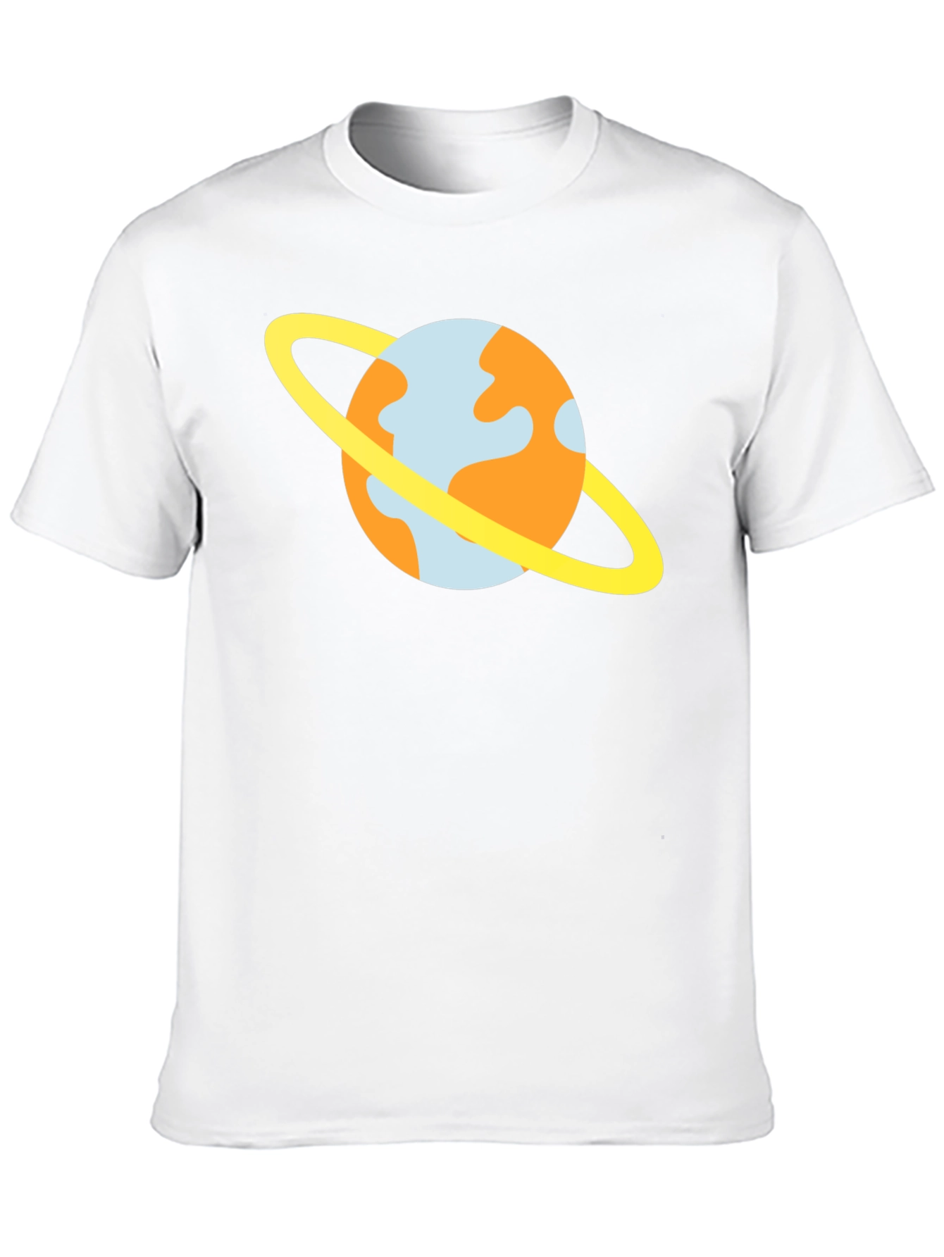 Cartoon Planet T-Shirt - Casual Black Tee