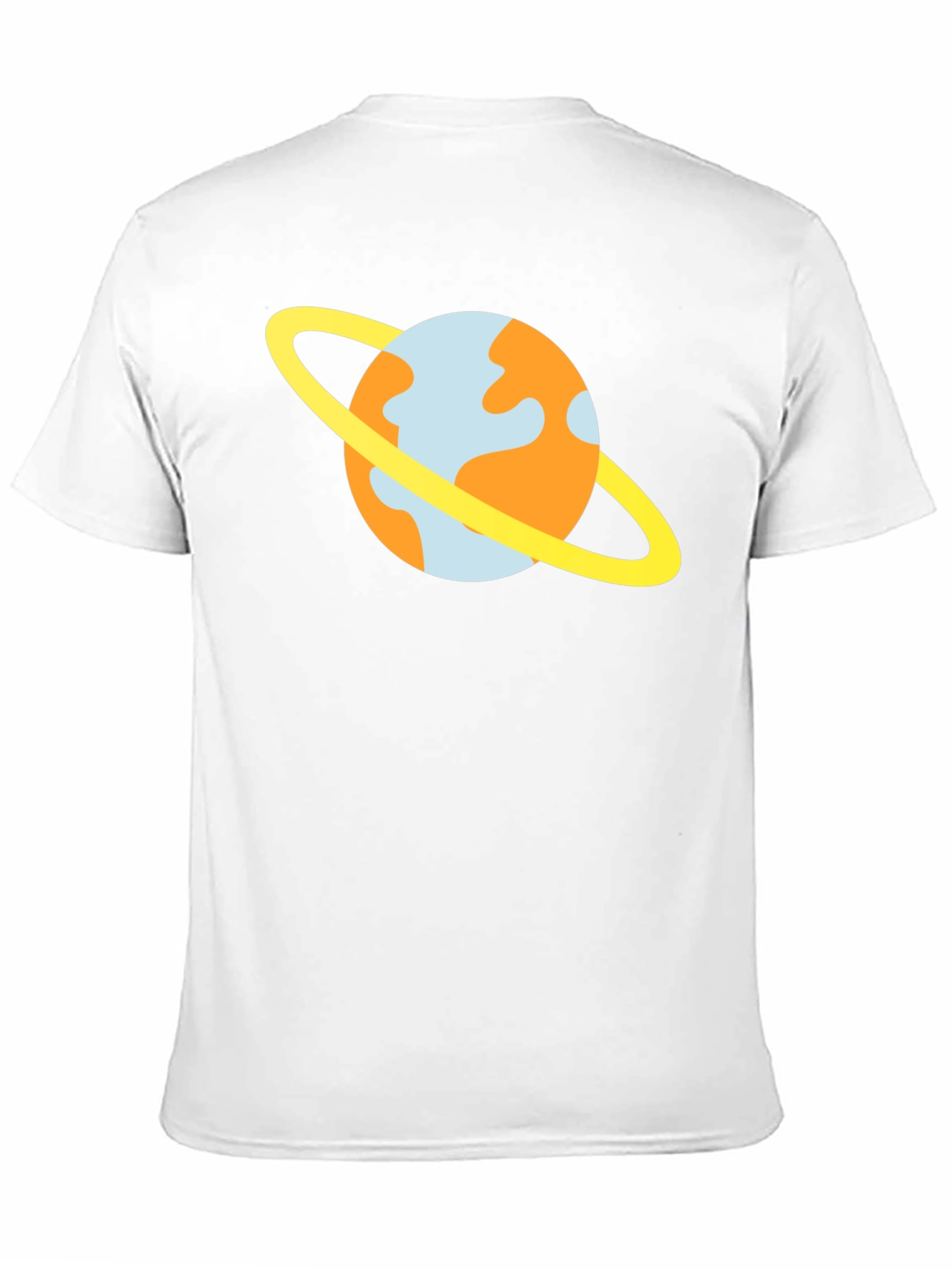 Cartoon Planet T-Shirt - Casual Black Tee