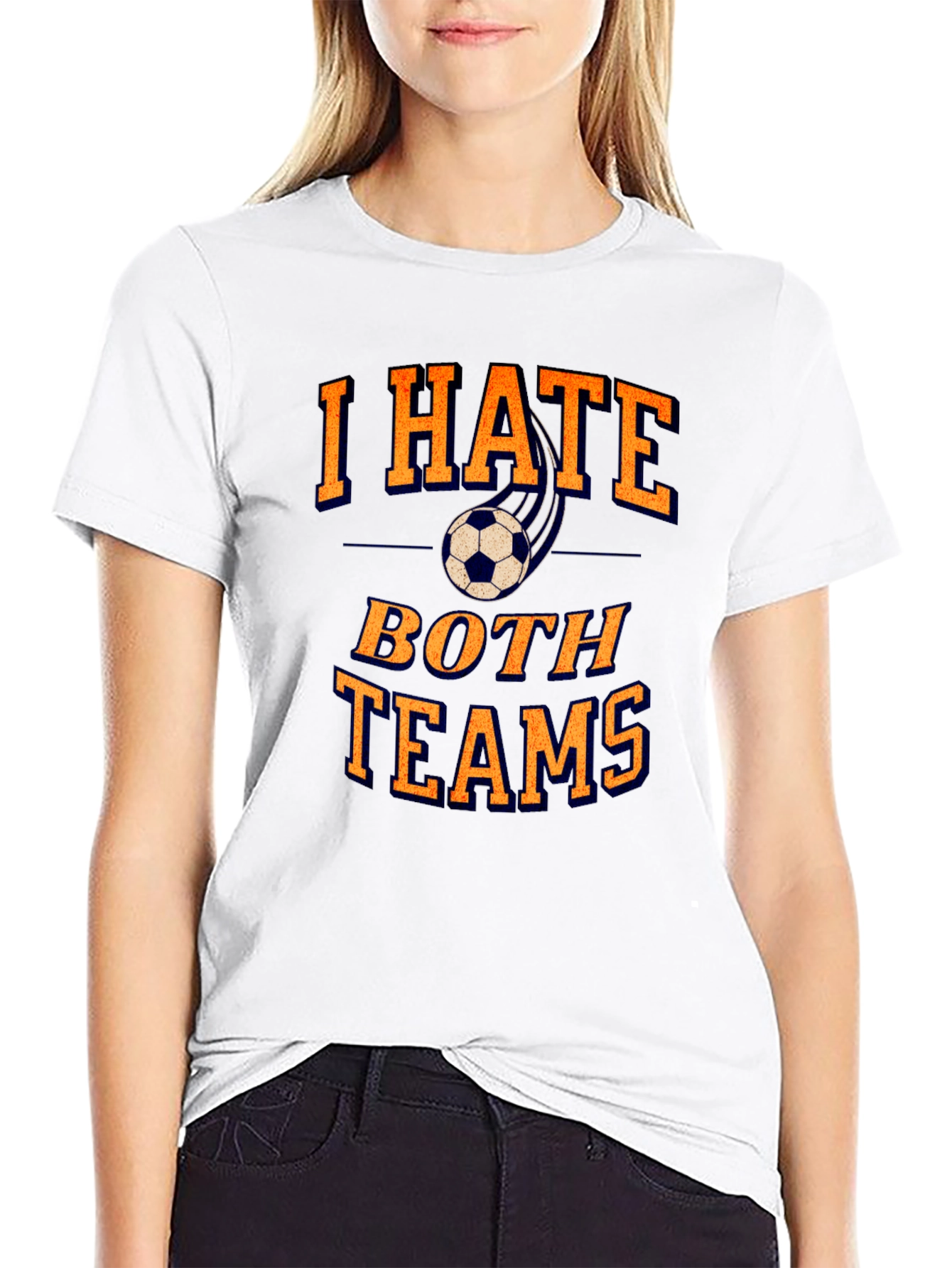 I Hate Both Teams Soccer T-Shirt