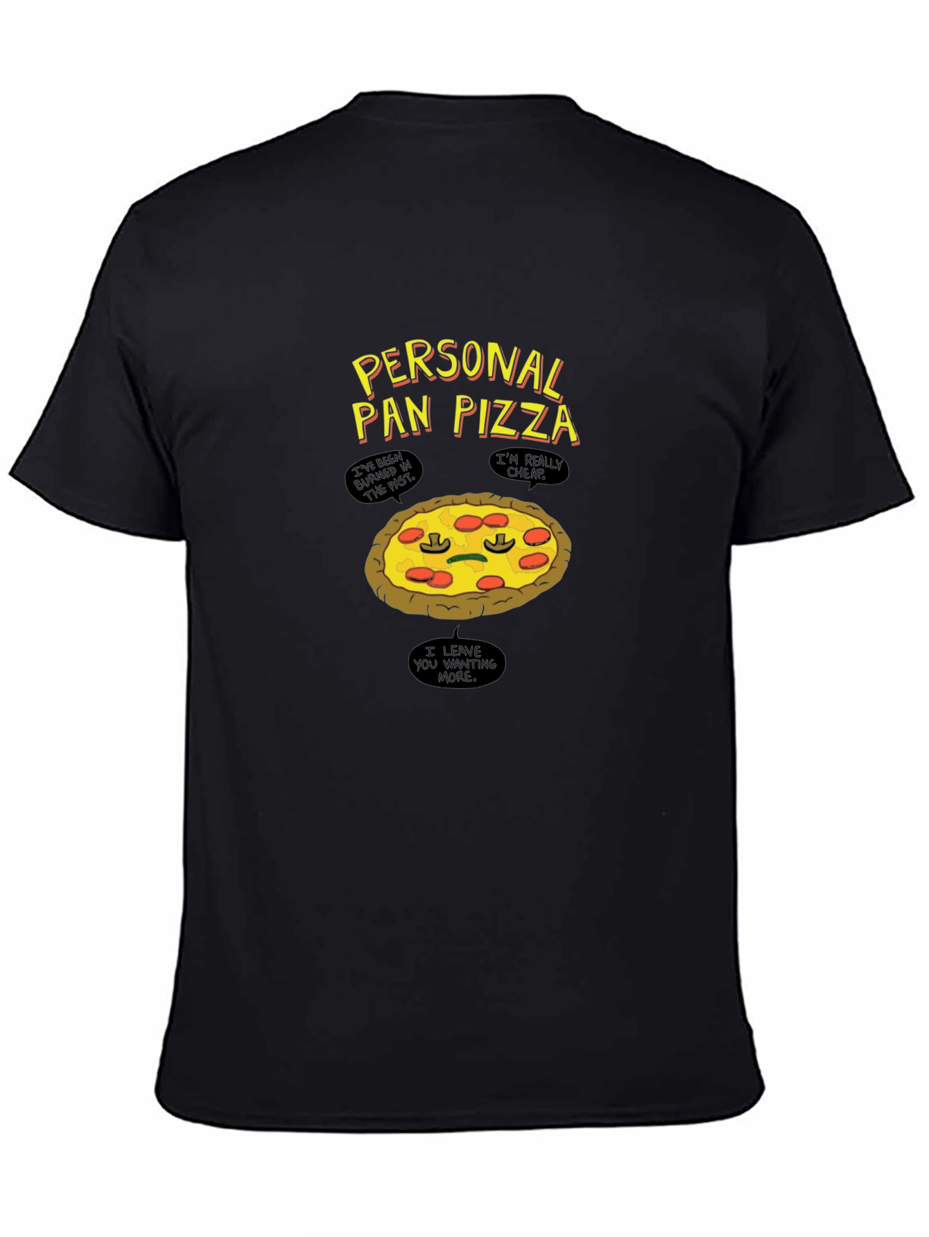 Personal Pan Pizza Graphic Tee - Funny Food Shirt