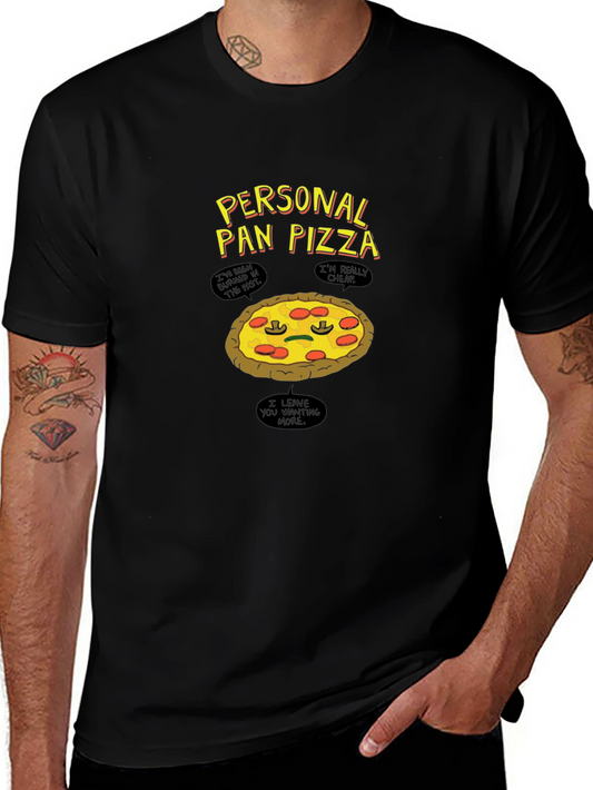 Personal Pan Pizza Graphic Tee - Funny Food Shirt