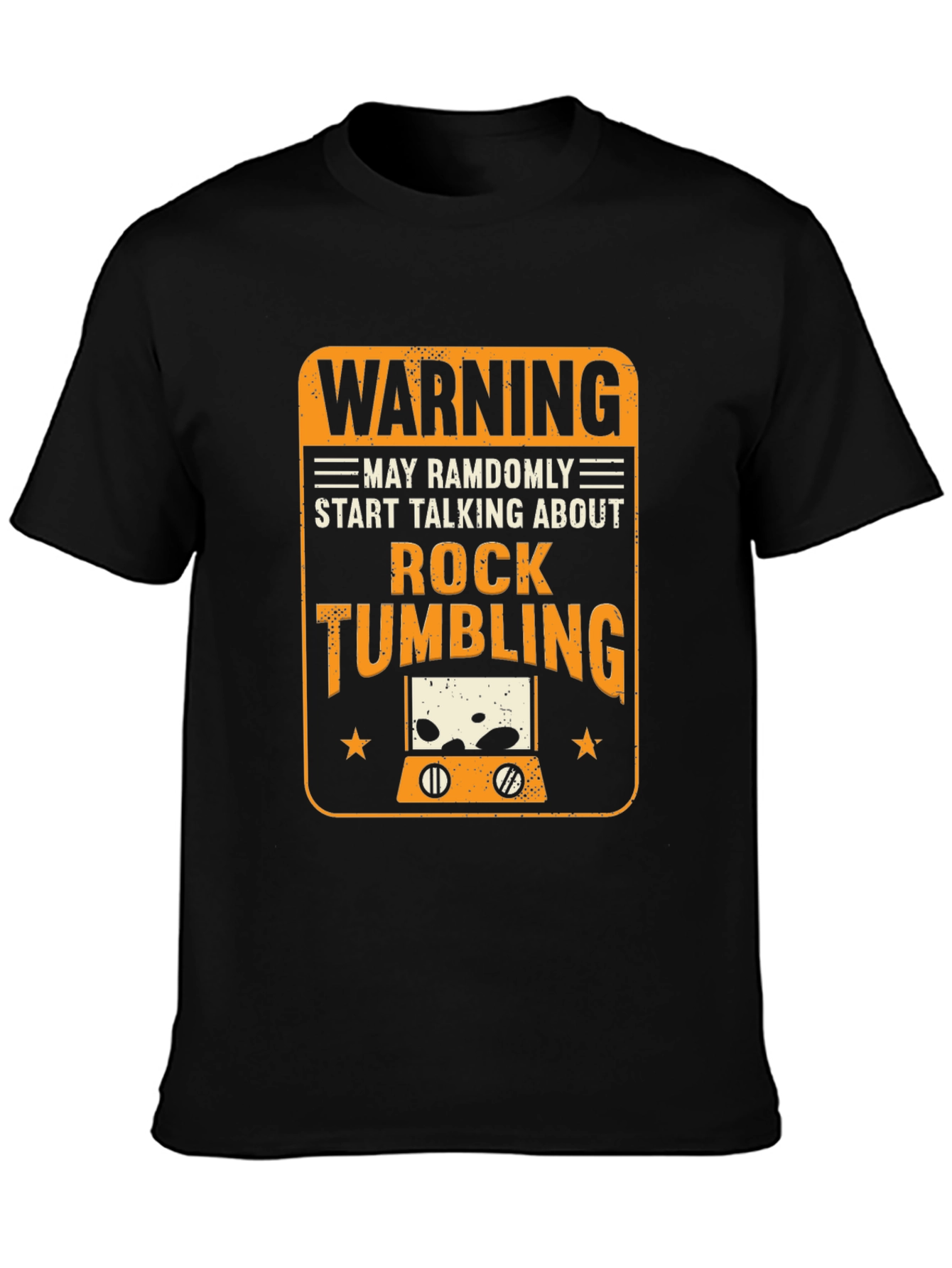Rock Tumbling Warning Graphic Tee