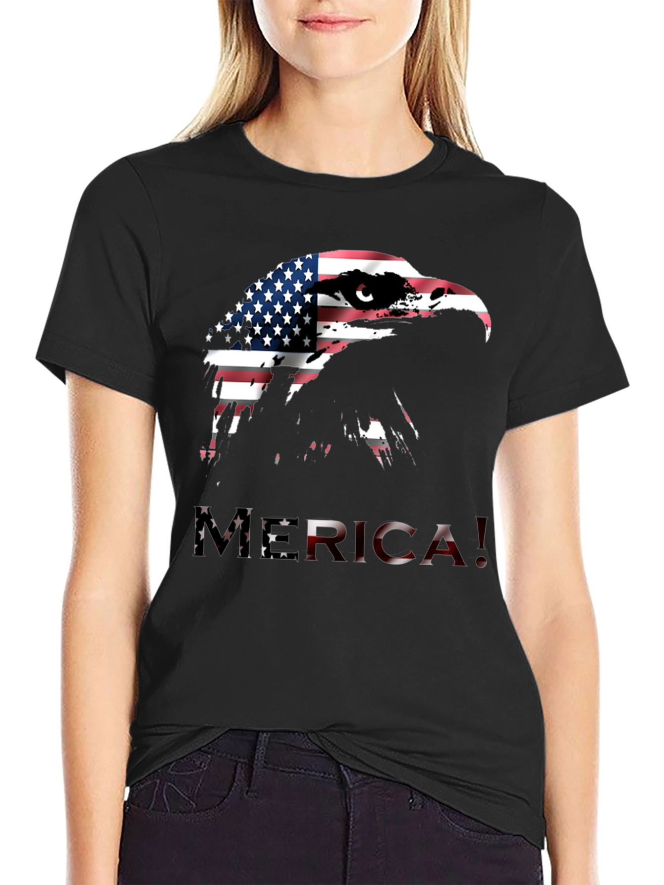 Patriotic Eagle T-Shirt - MERICA! Graphic Tee
