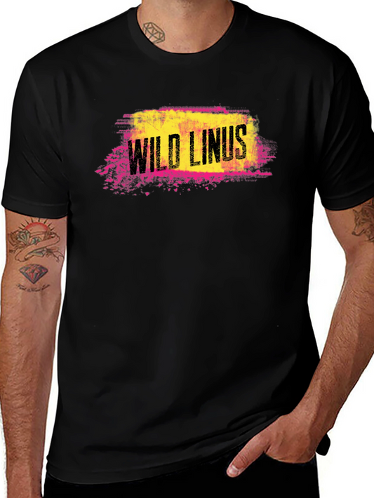 Wild Linus Graphic Tee - Cool & Edgy Black T-Shirt