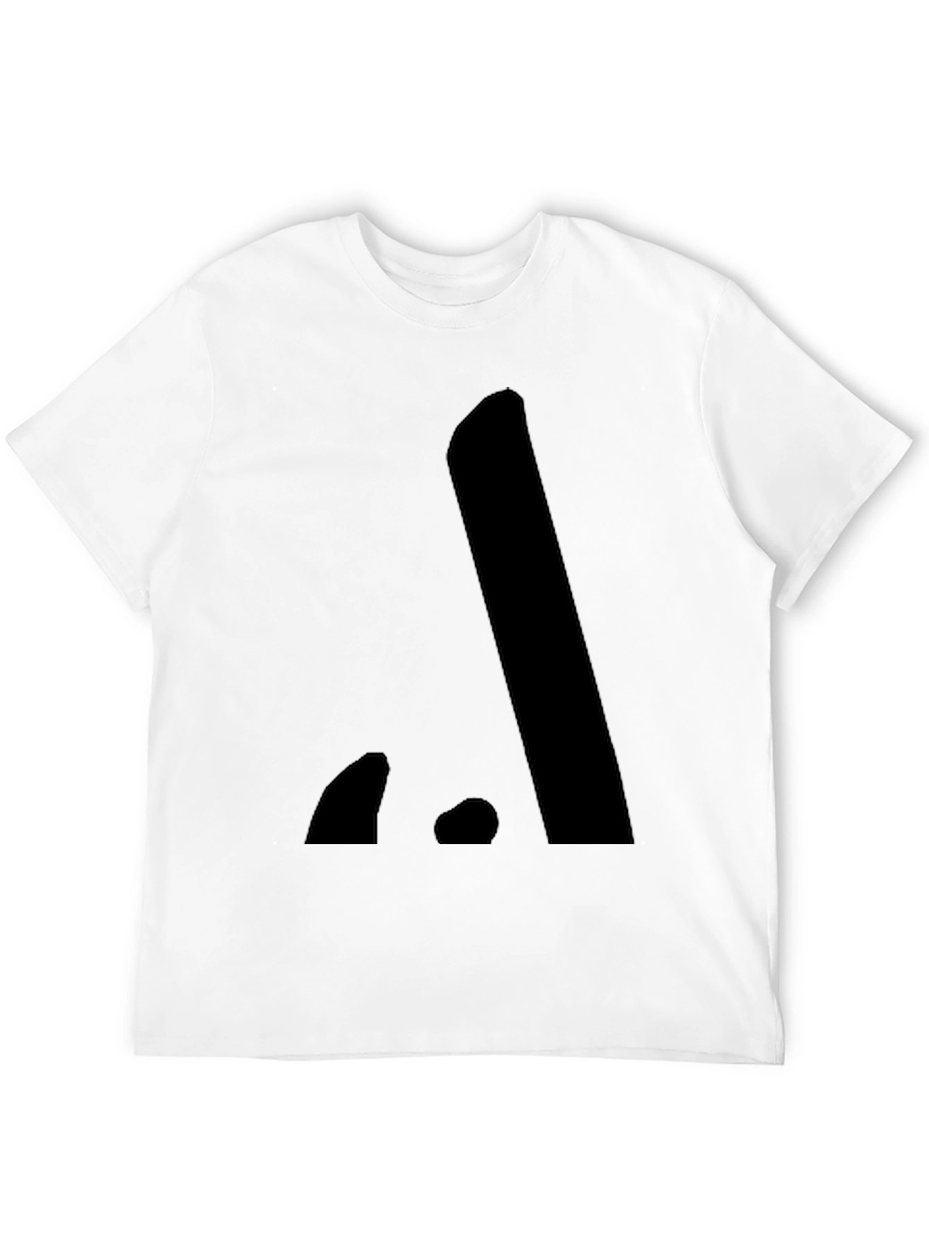 Minimalist Black Cotton Graphic Tee