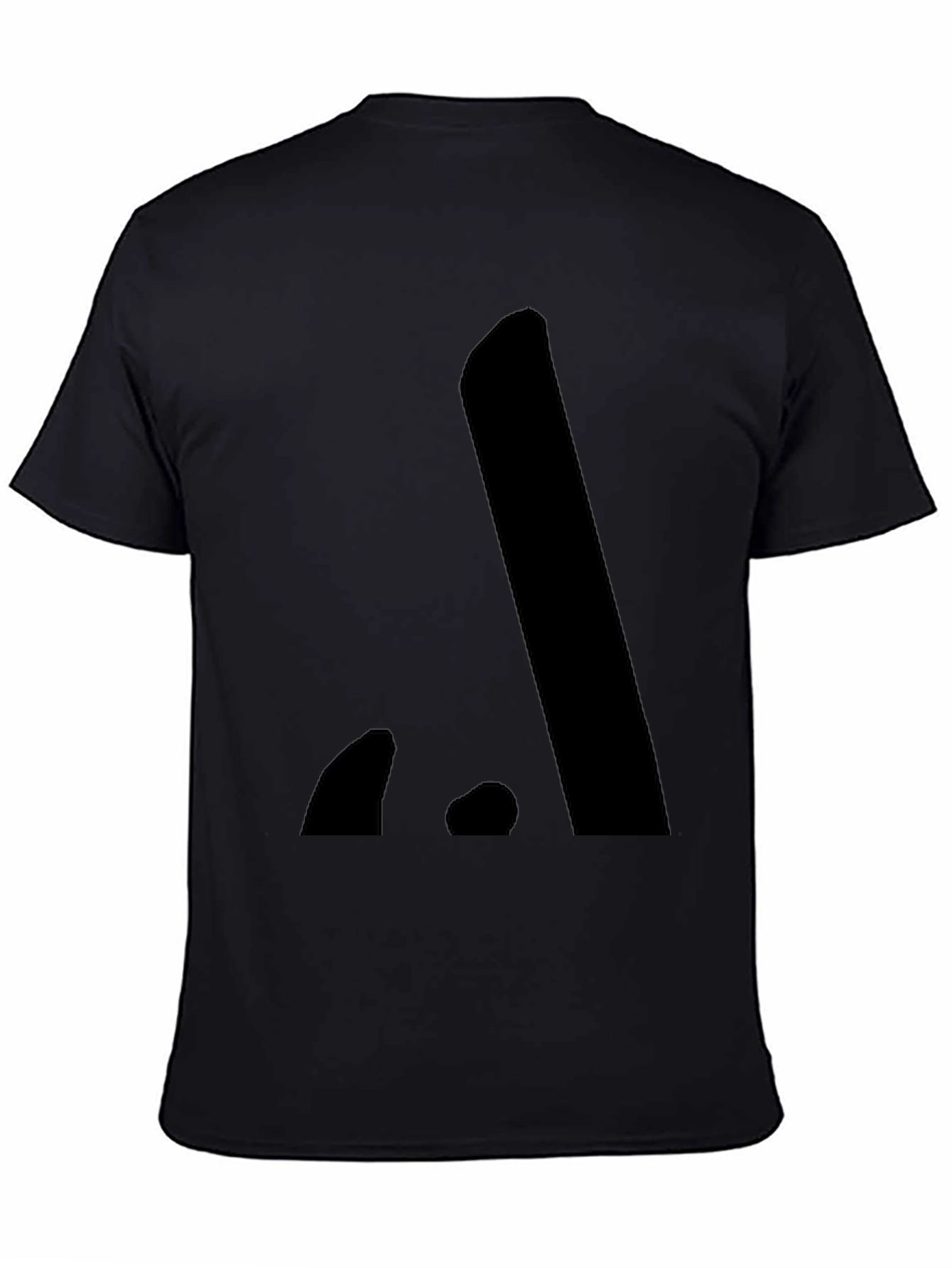 Minimalist Black Cotton Graphic Tee