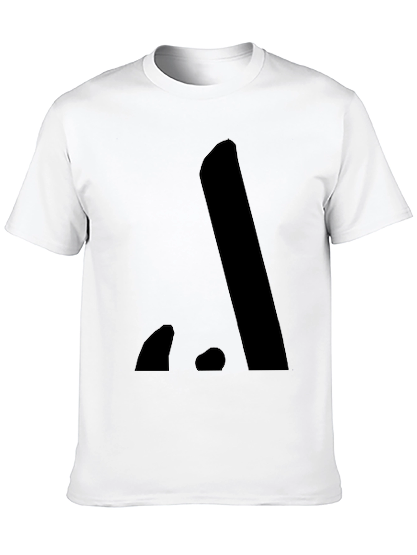 Minimalist Black Cotton Graphic Tee