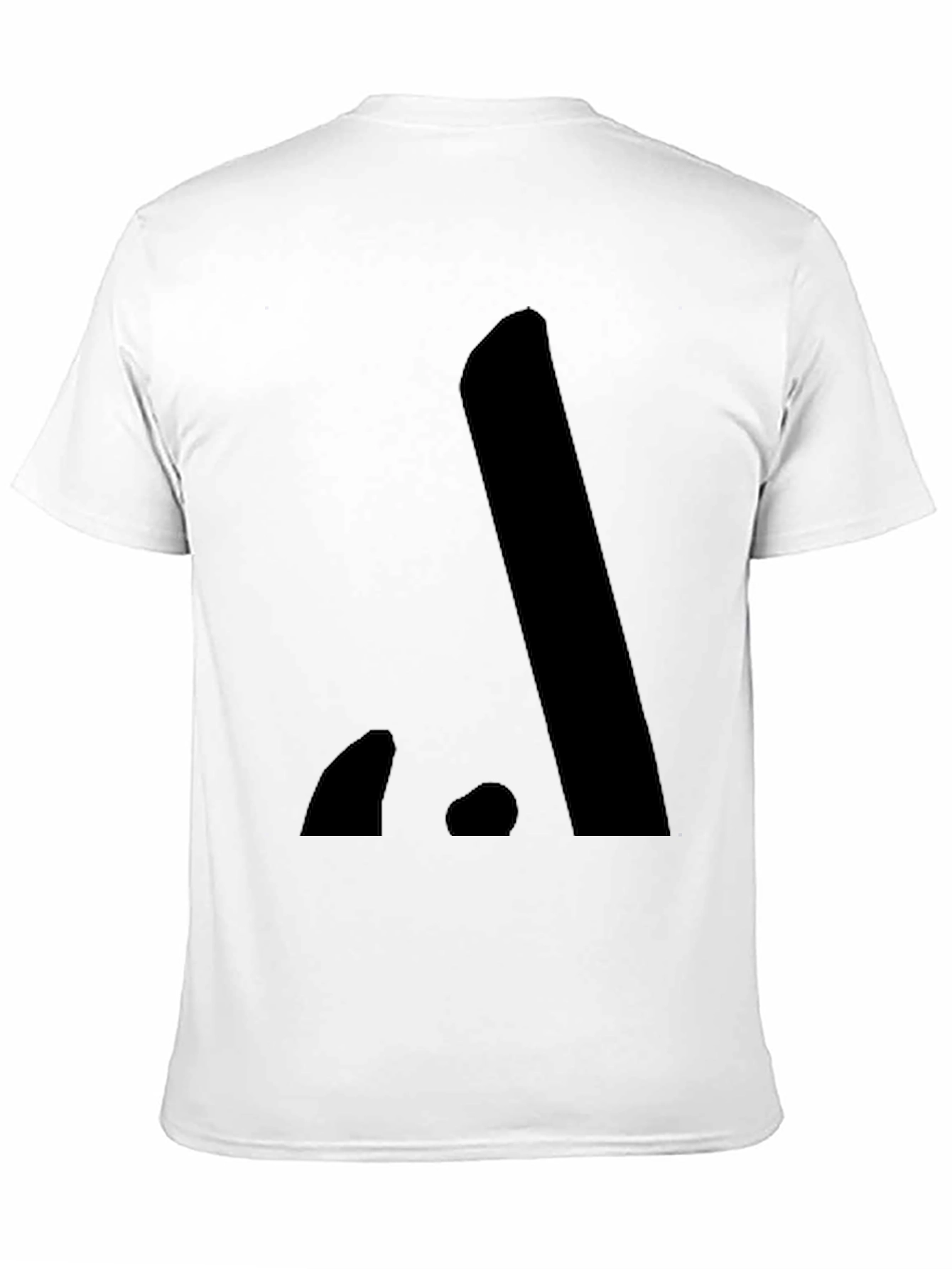 Minimalist Black Cotton Graphic Tee