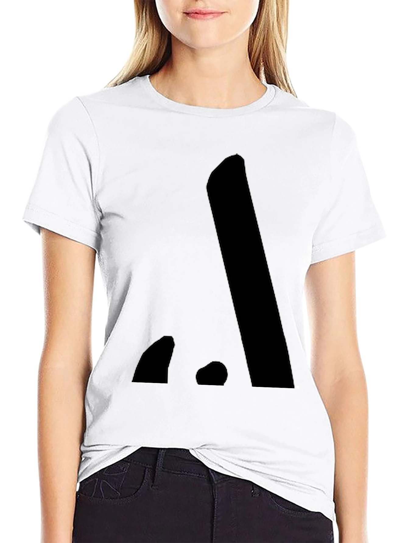Minimalist Black Cotton Graphic Tee