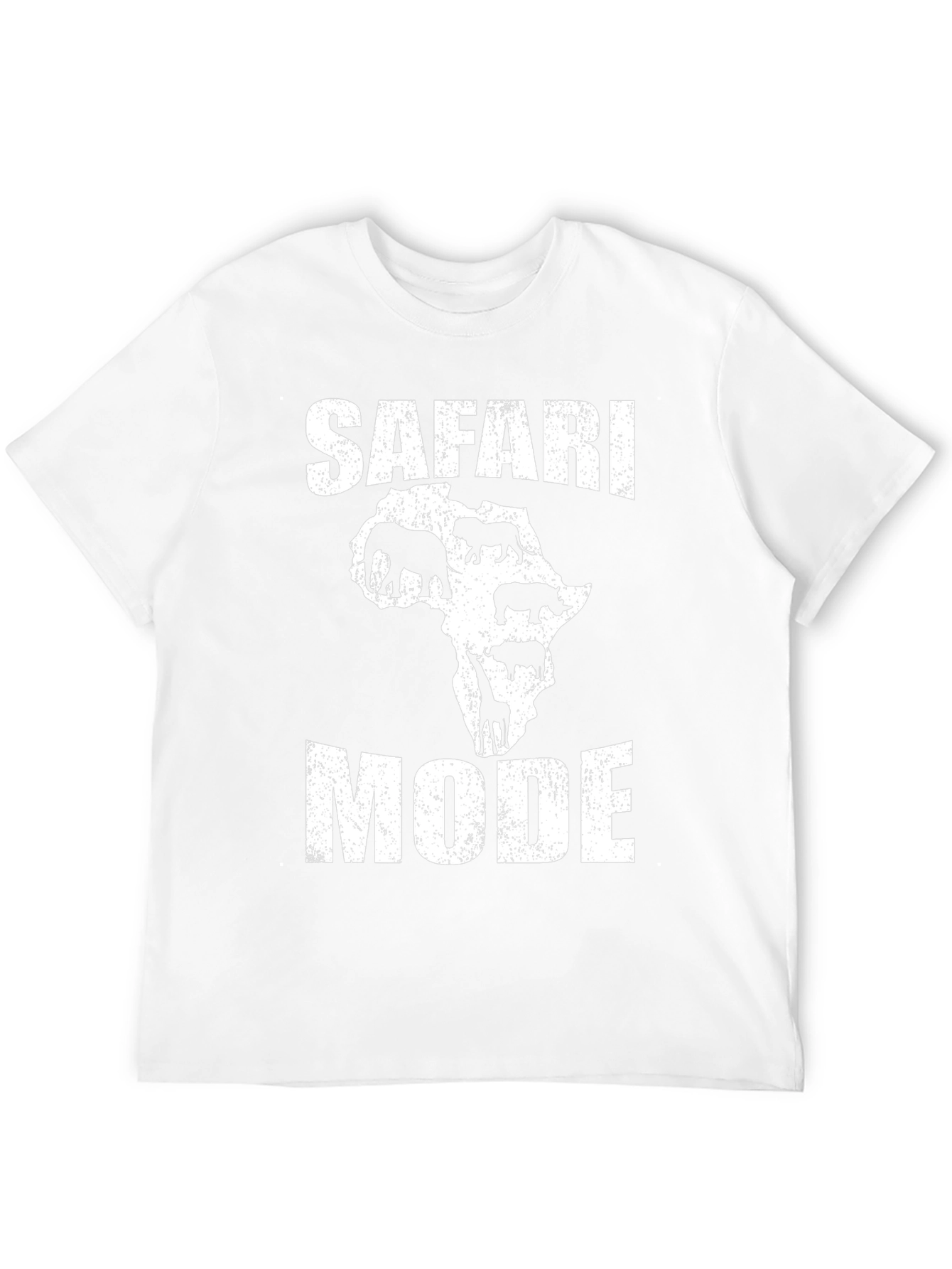 Safari Mode Graphic T-Shirt - Black Cotton Tee