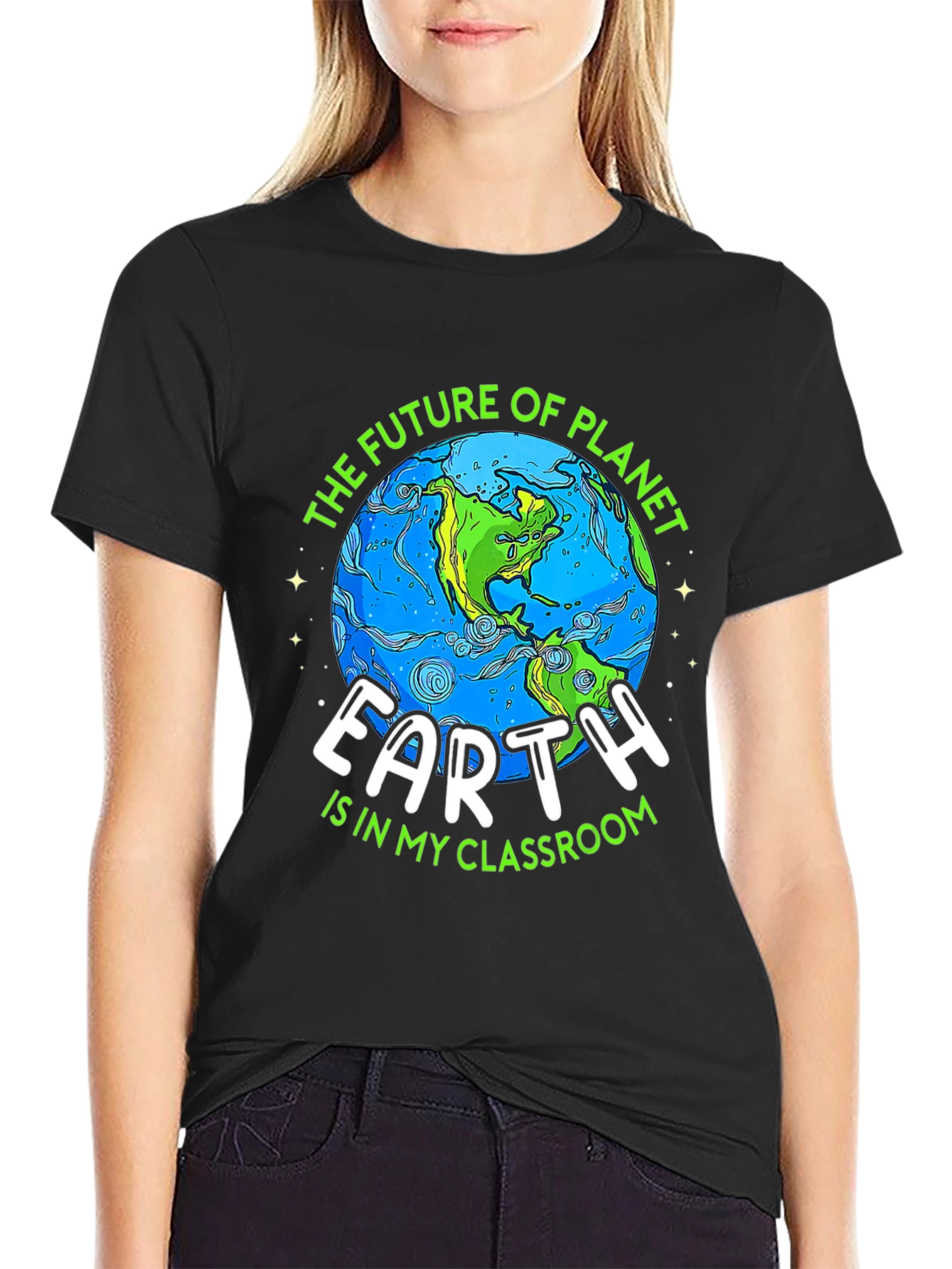 Earth Day Teacher T-Shirt Planet Classroom