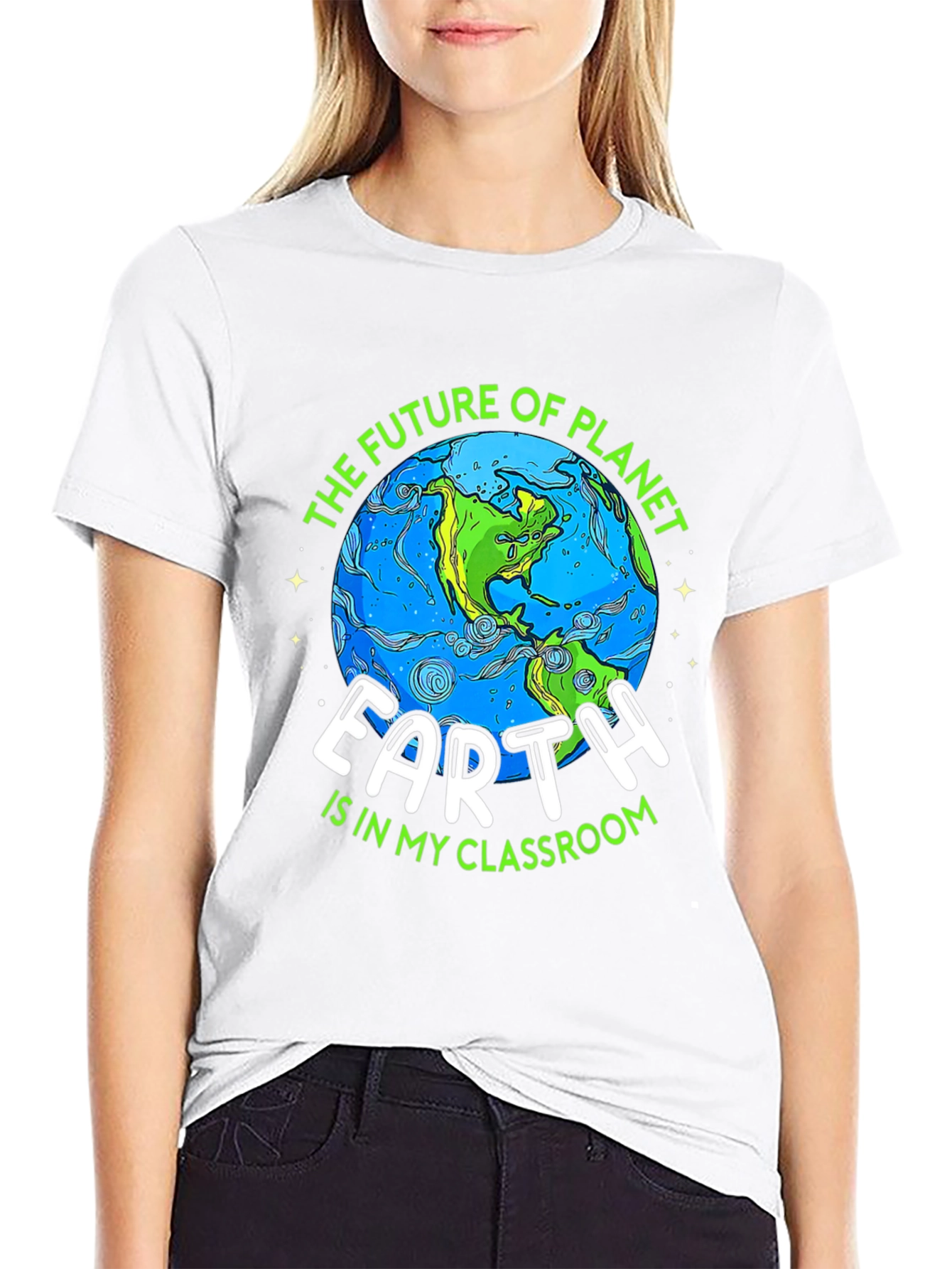 Earth Day Teacher T-Shirt Planet Classroom