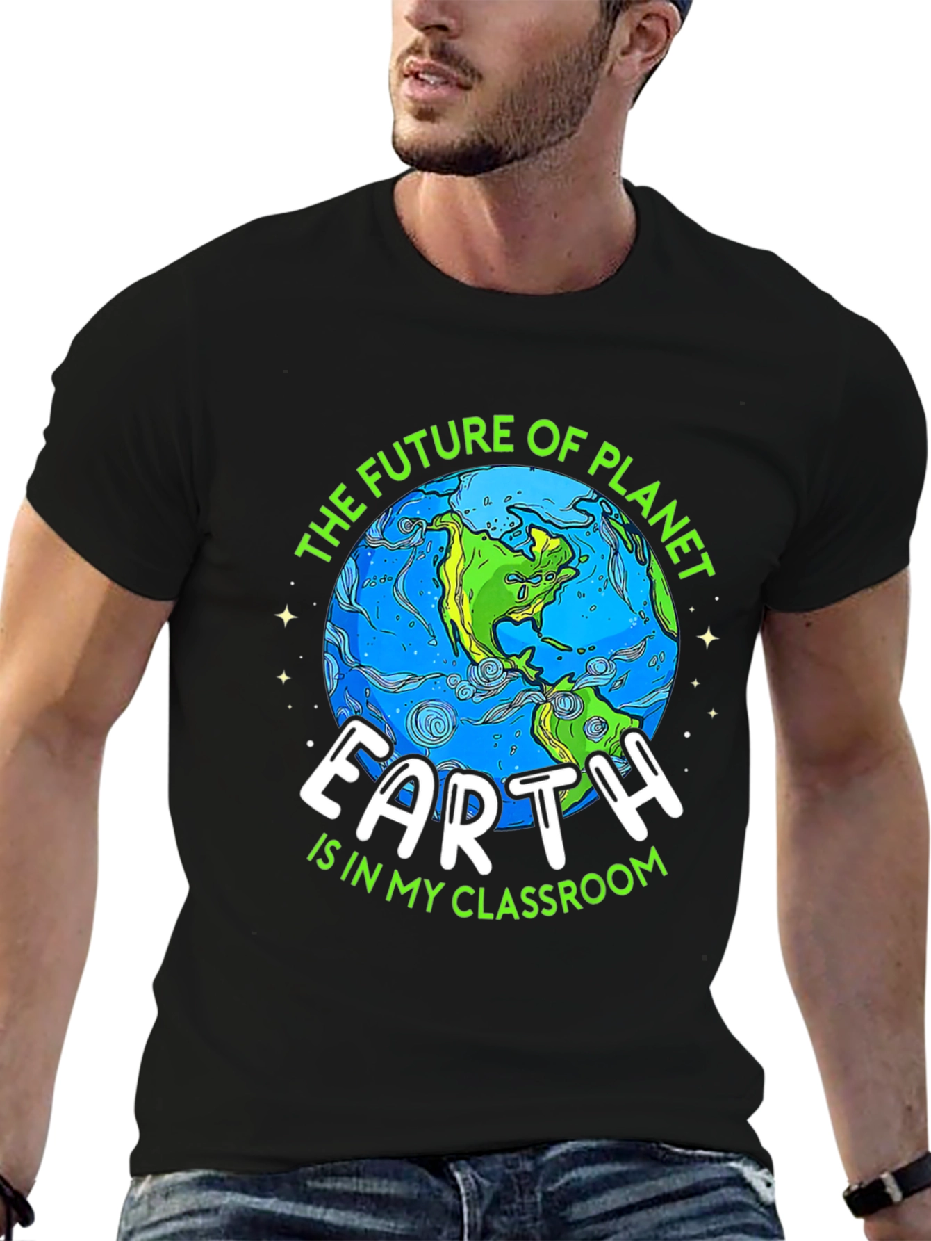Earth Day Teacher T-Shirt Planet Classroom