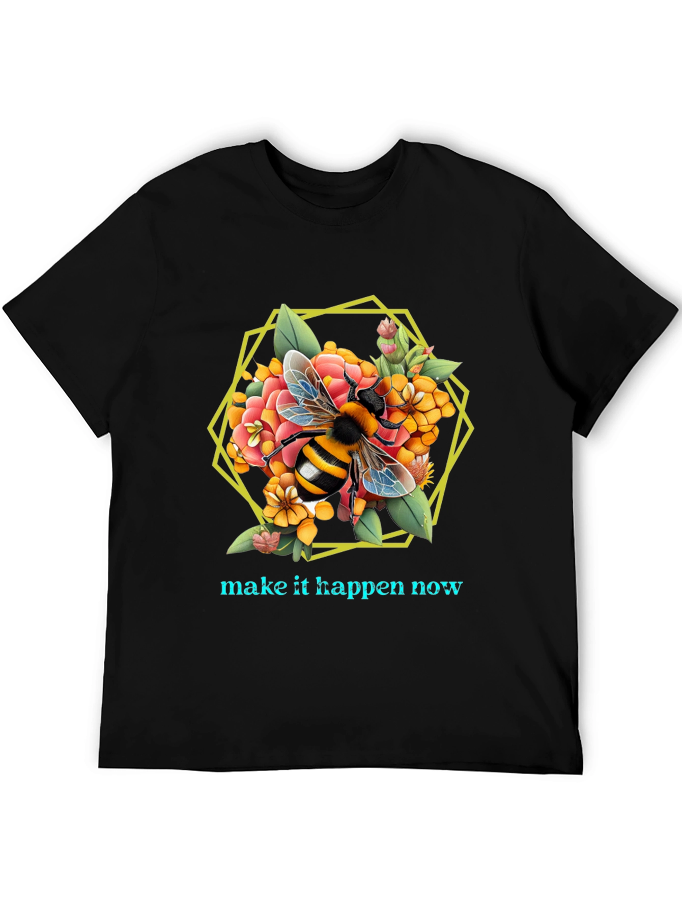 Bee Floral Graphic T-Shirt