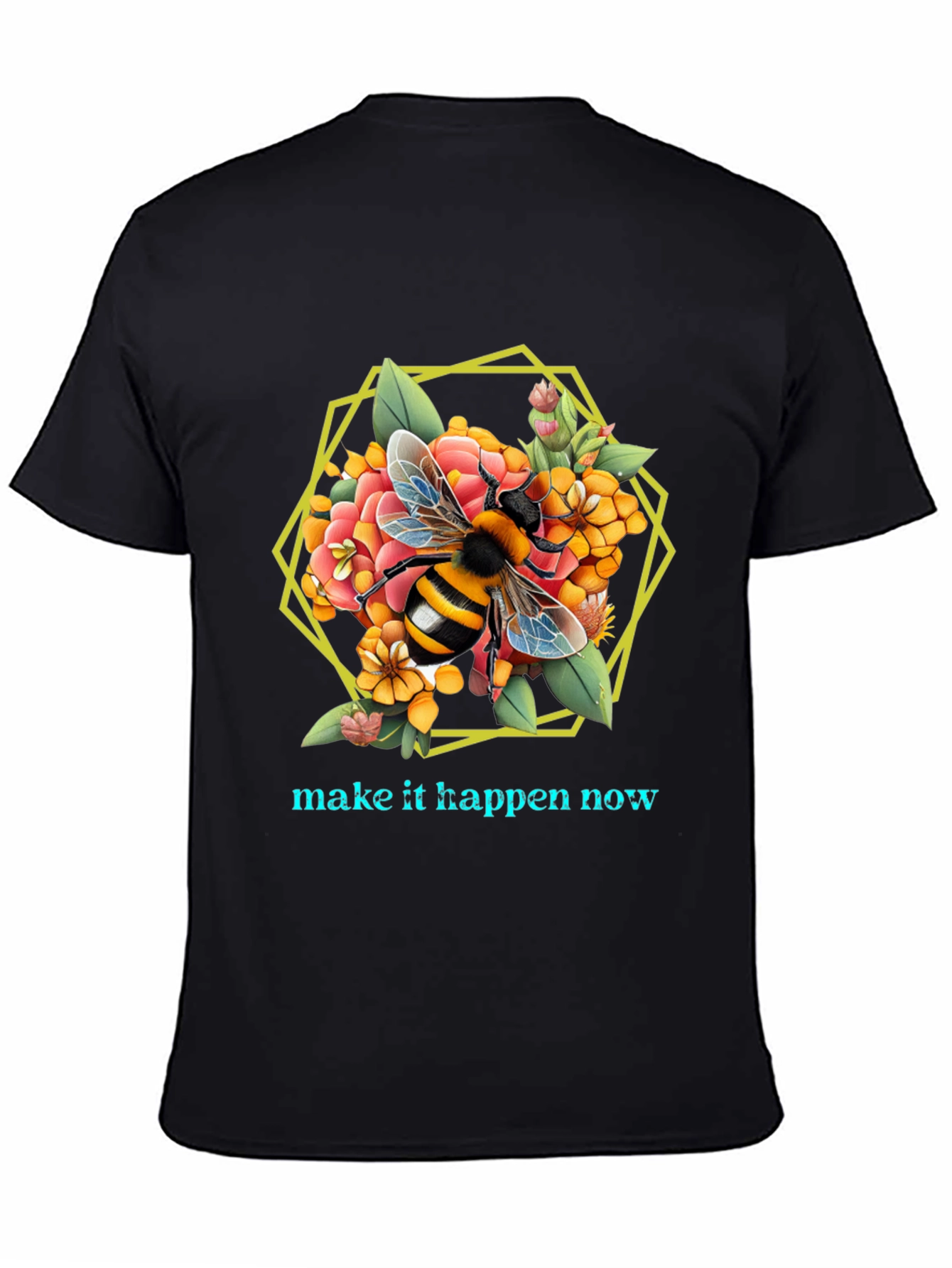 Bee Floral Graphic T-Shirt