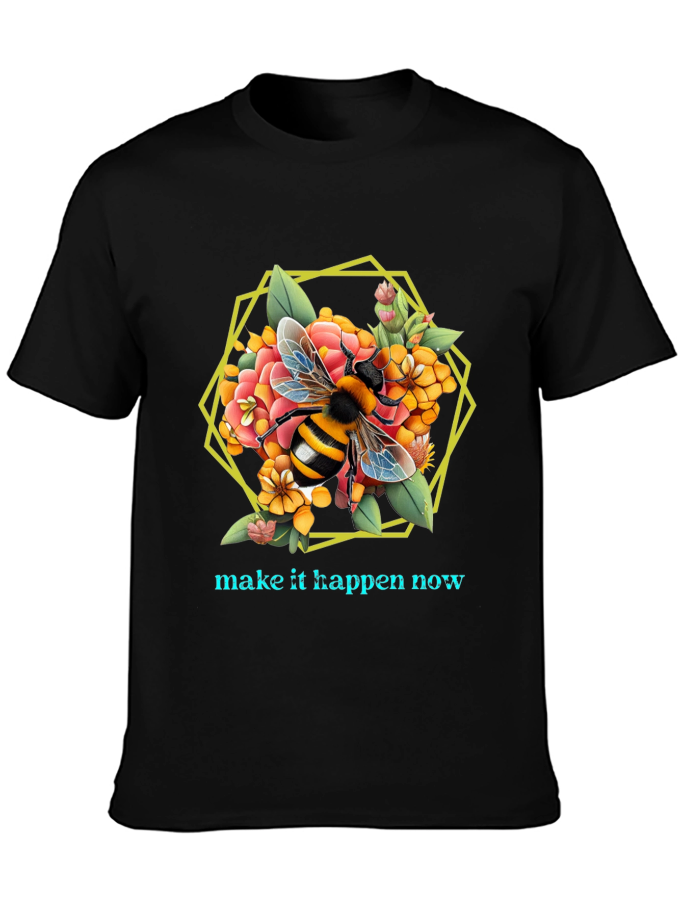 Bee Floral Graphic T-Shirt