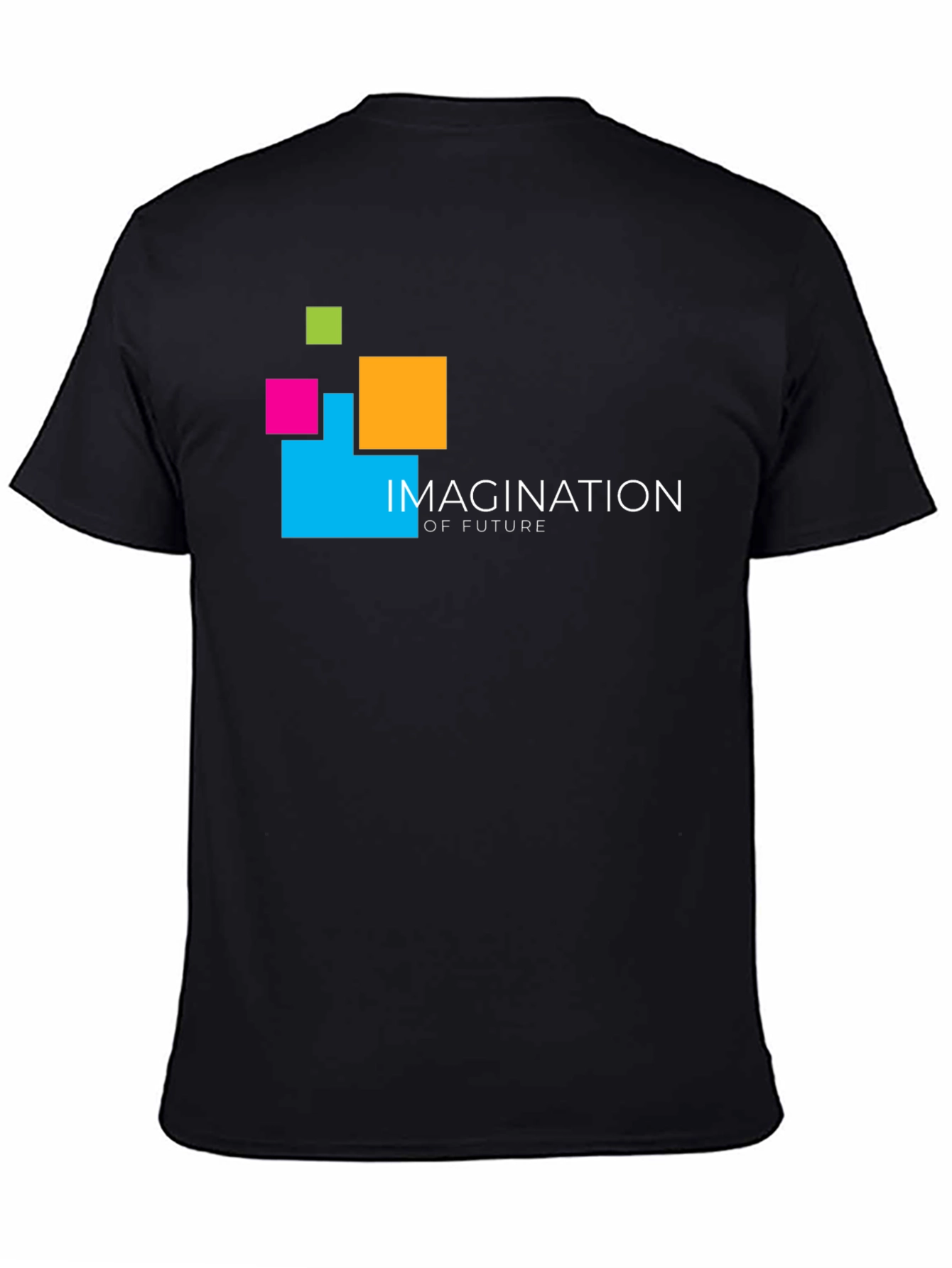 Imagination of Future Black Graphic T-Shirt